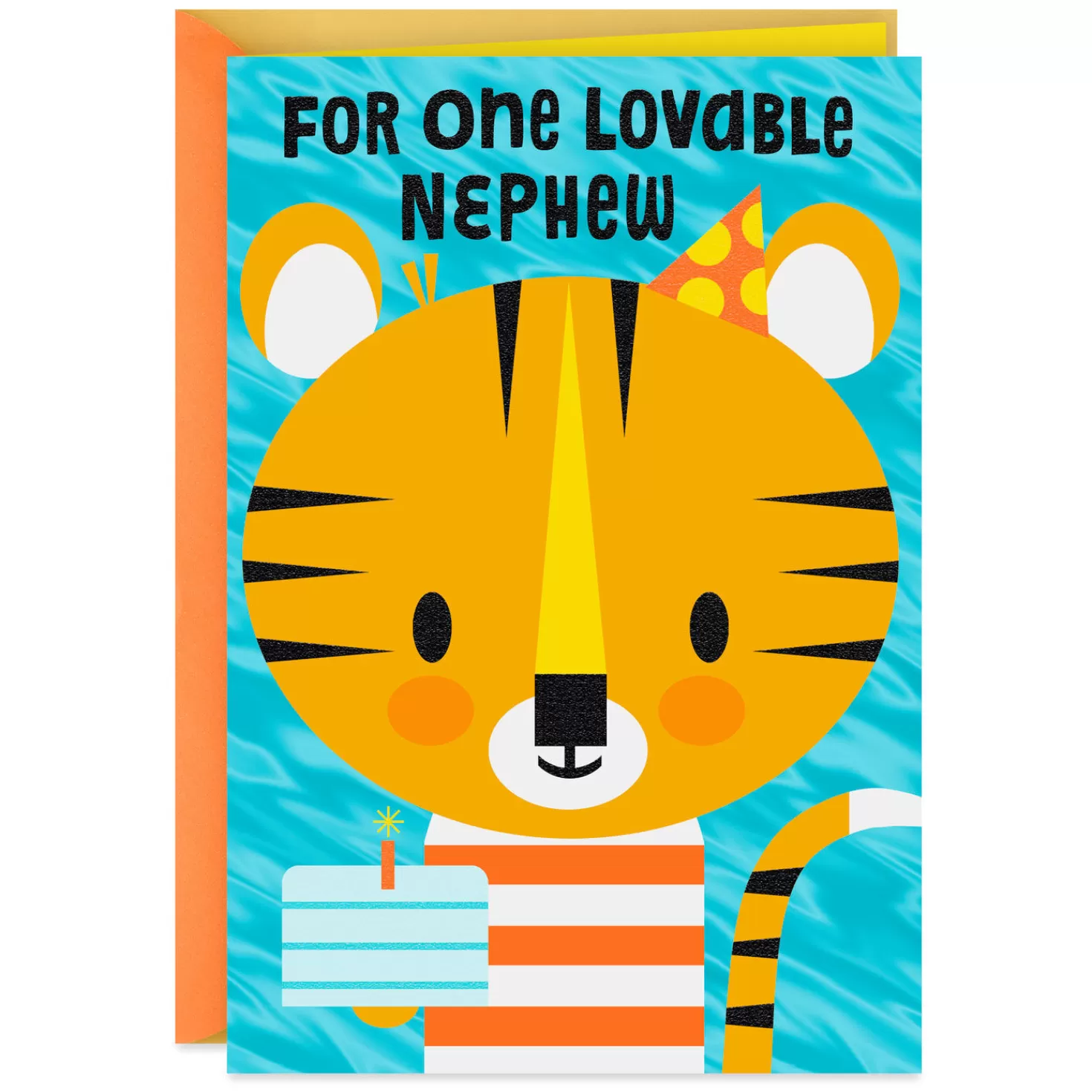 Birthday>Hallmark Tiger Big-Time Happy Birthday Card For Nephew