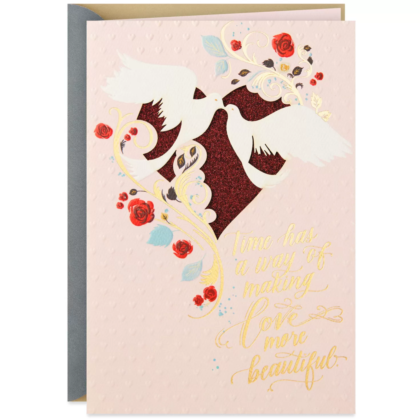 Anniversary>Hallmark Time Makes Love More Beautiful Religious Anniversary Card