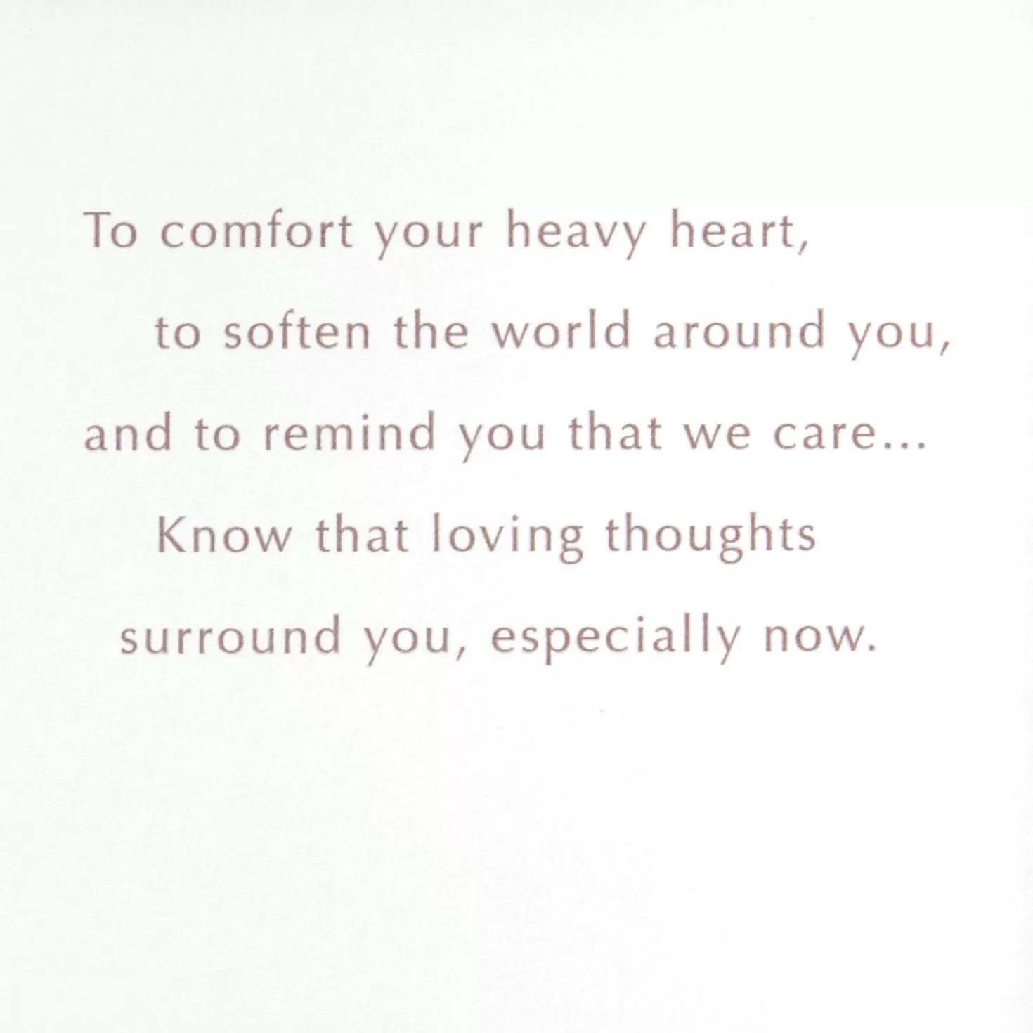 Discount To Comfort Your Heavy Heart Sympathy Card Sympathy