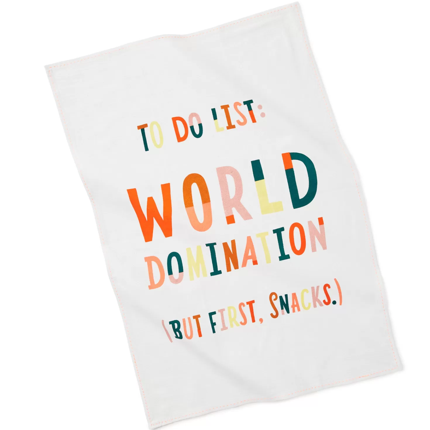 Store To Do List: World Domination Tea Towel Encouragement