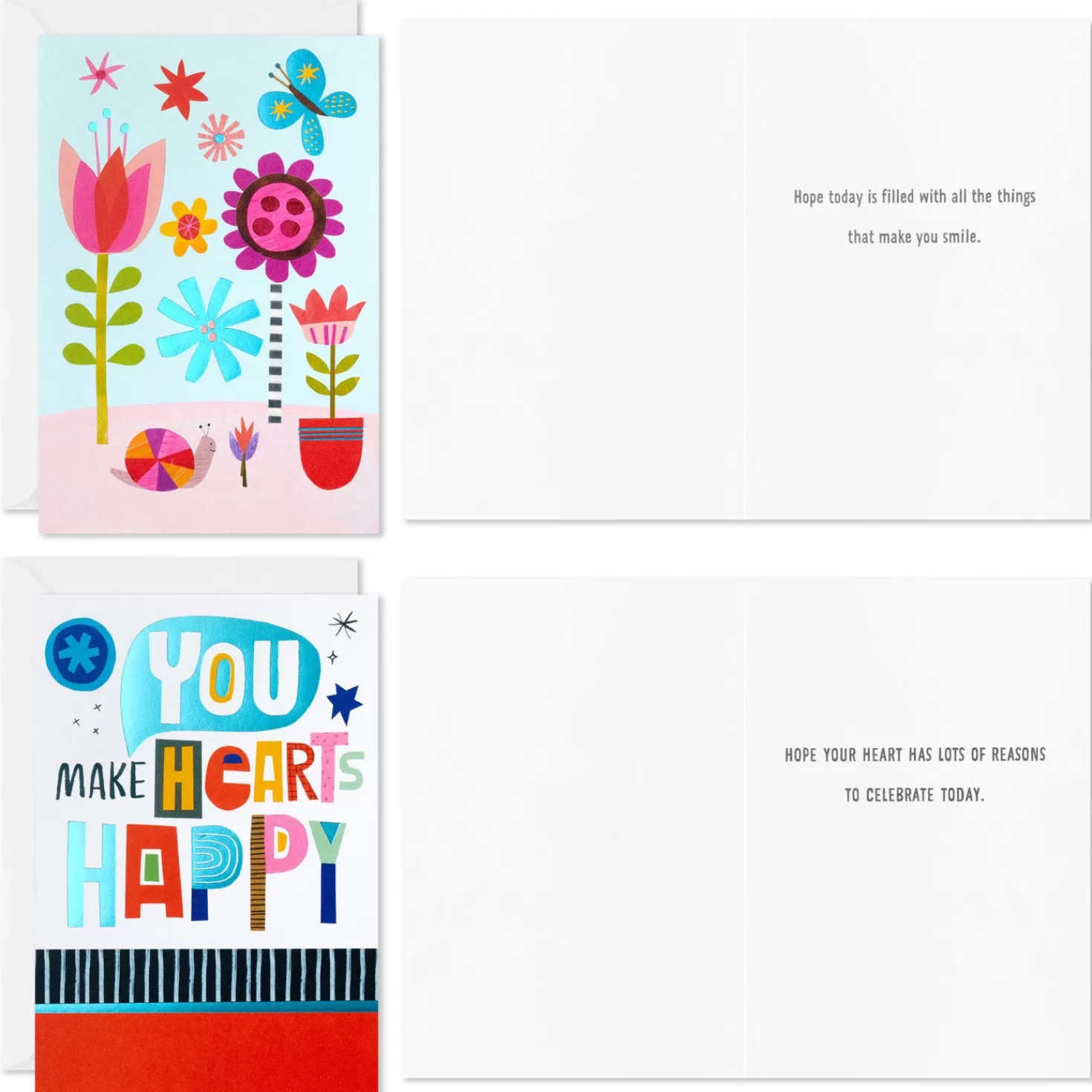 Birthday>Hallmark Trendy Lettering Boxed All-Occasion Cards Assortment, Pack Of 12