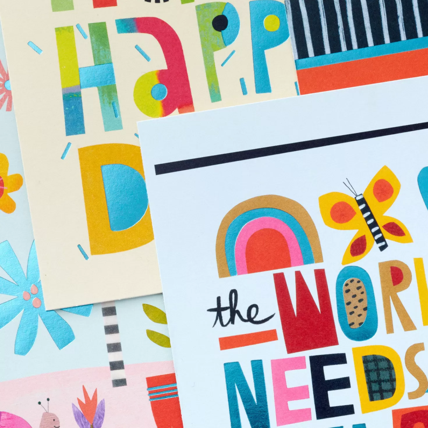 Birthday>Hallmark Trendy Lettering Boxed All-Occasion Cards Assortment, Pack Of 12