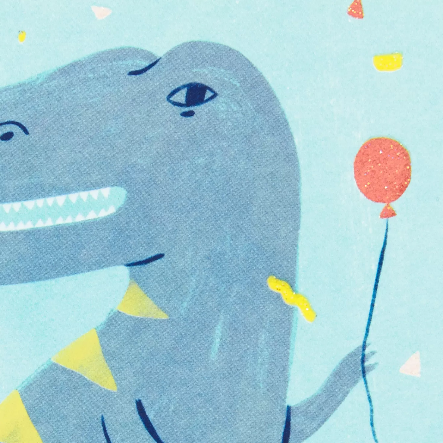 Birthday>Hallmark T-Rex With Balloon Yay For Existing Funny Birthday Card