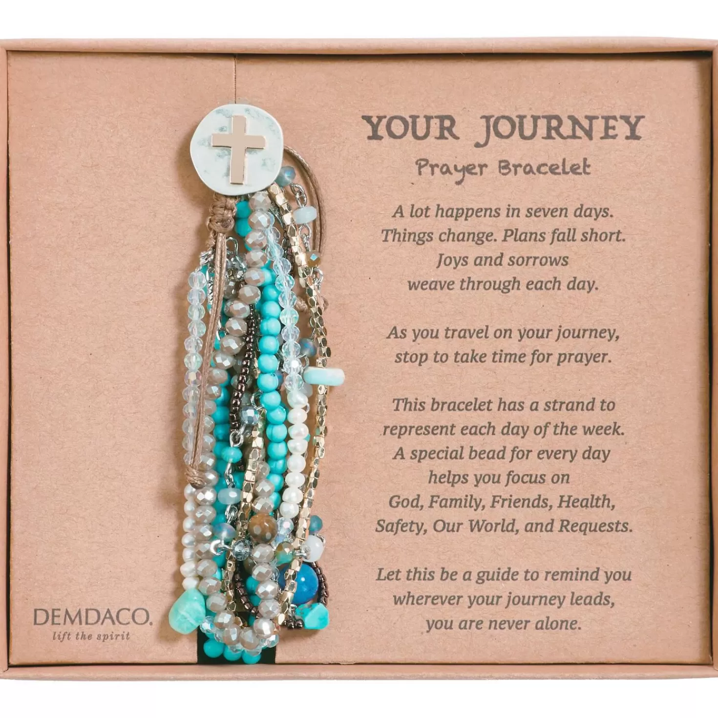 Cheap Turquoise Your Journey Layered Prayer Bracelet Encouragement