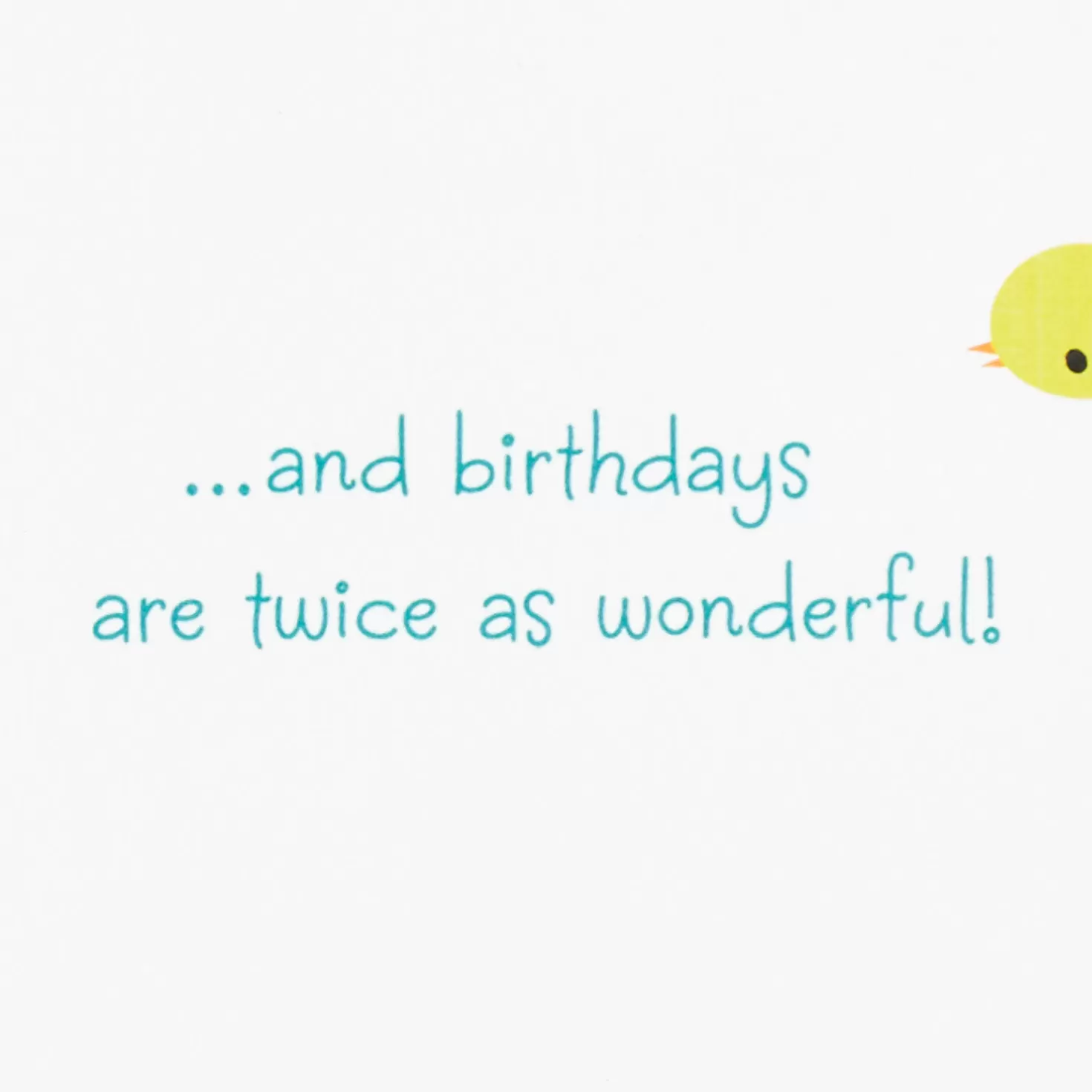 Birthday>Hallmark Twice As Wonderful Birthday Card For Twins