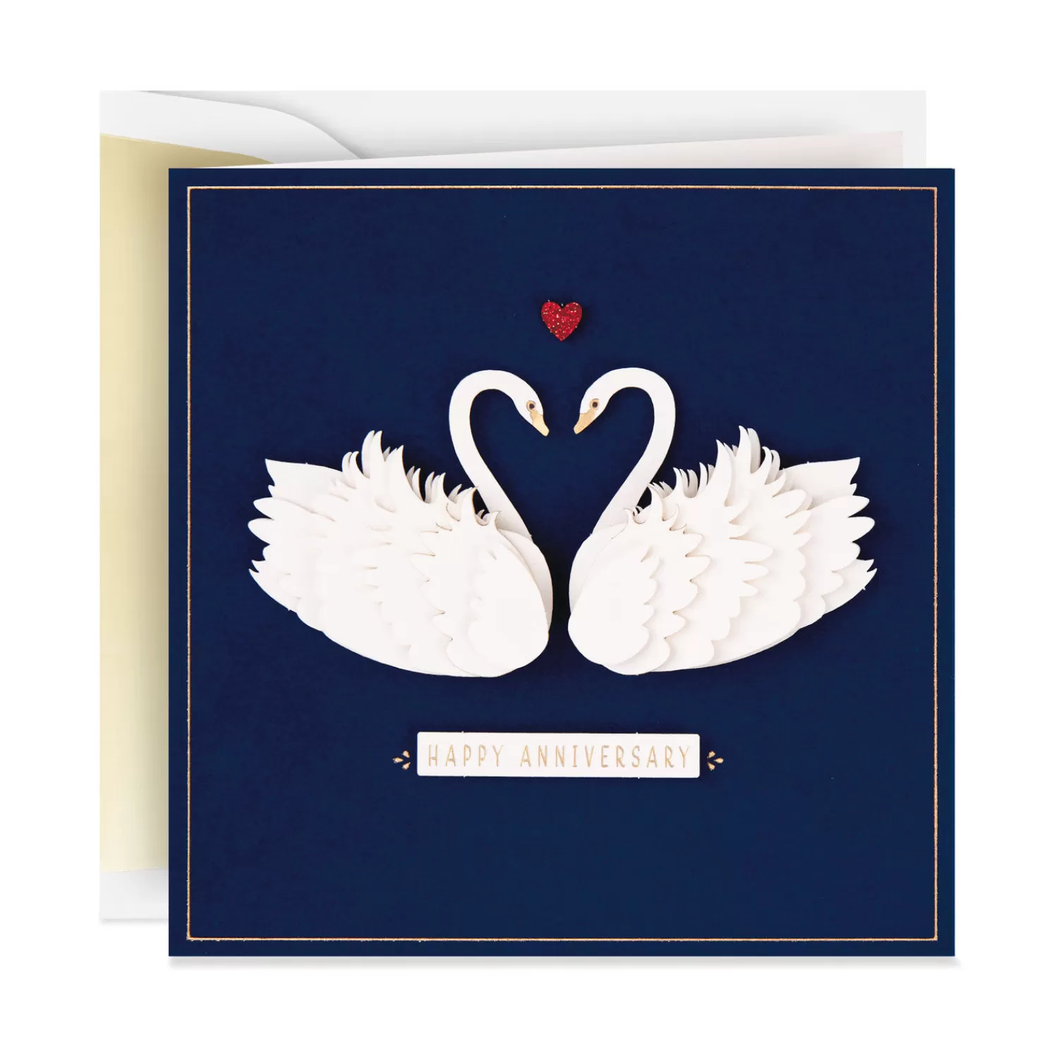 Anniversary>Hallmark Two Swans Lasting Love Anniversary Card