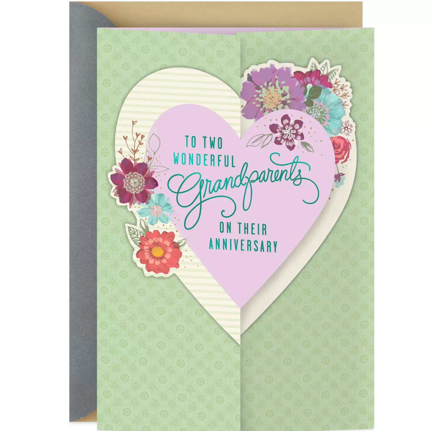 Anniversary>Hallmark Two Wonderful Grandparents Anniversary Card