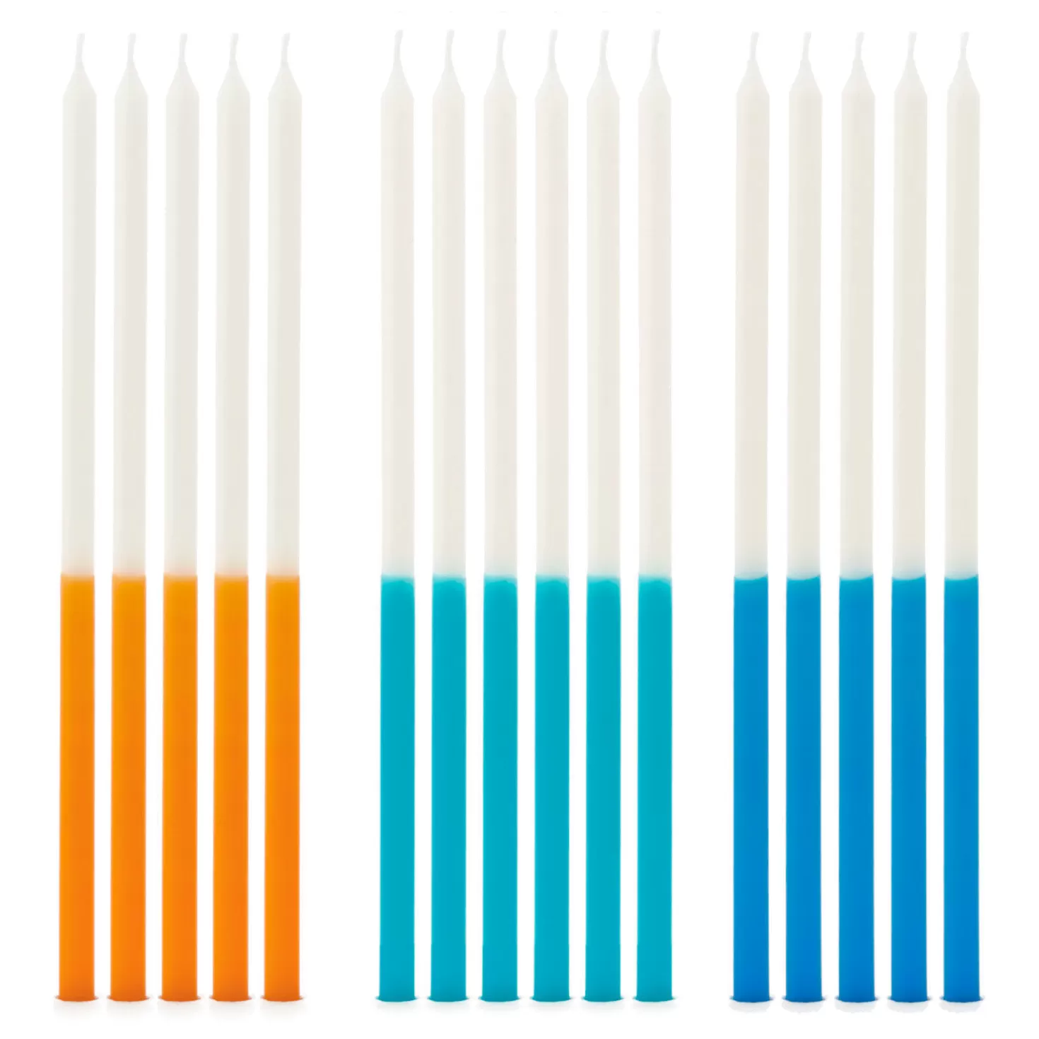 Birthday>Hallmark Two-Tone Tall Wishing Candles, Set Of 16