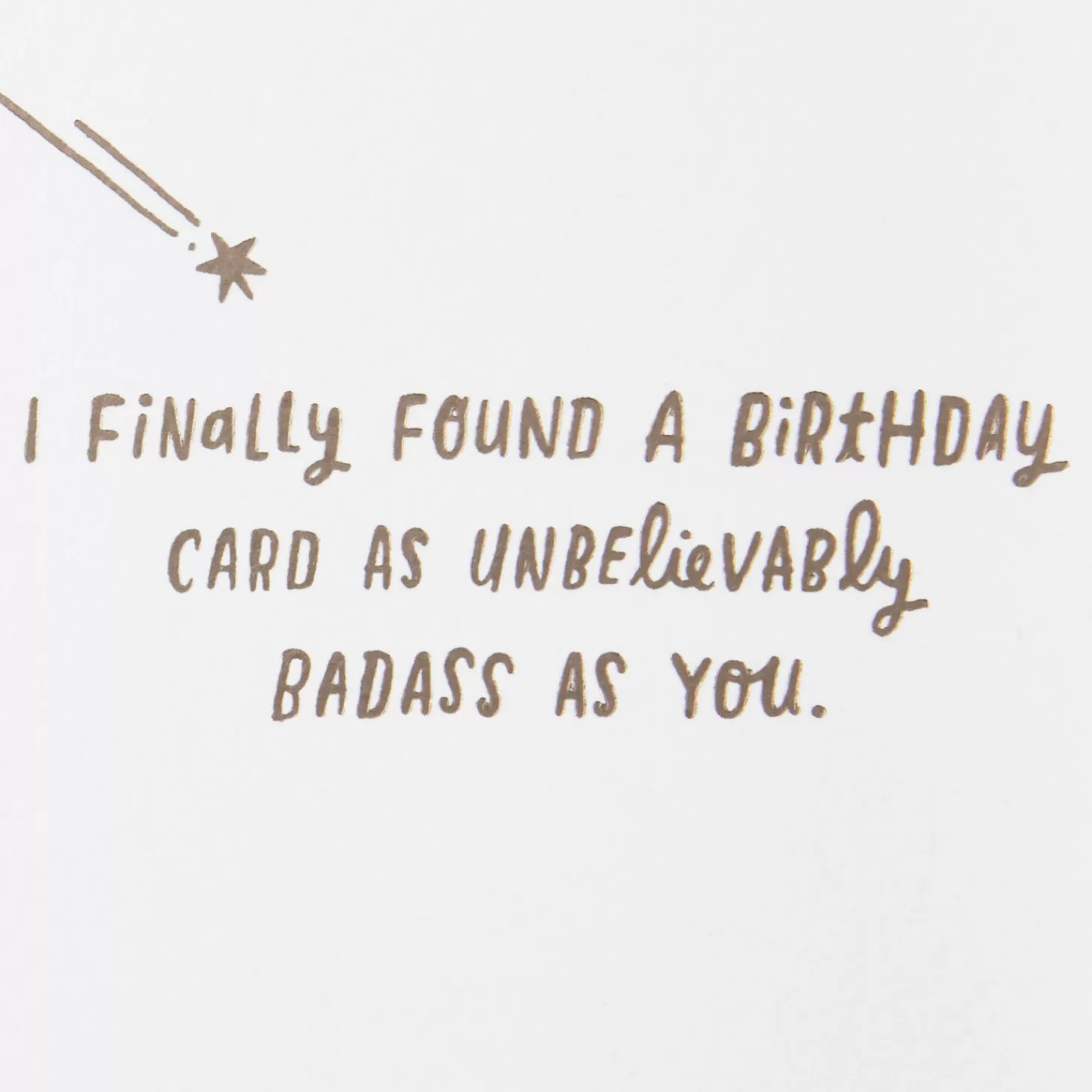 Birthday>Hallmark Unbelievably Badass You Birthday Card