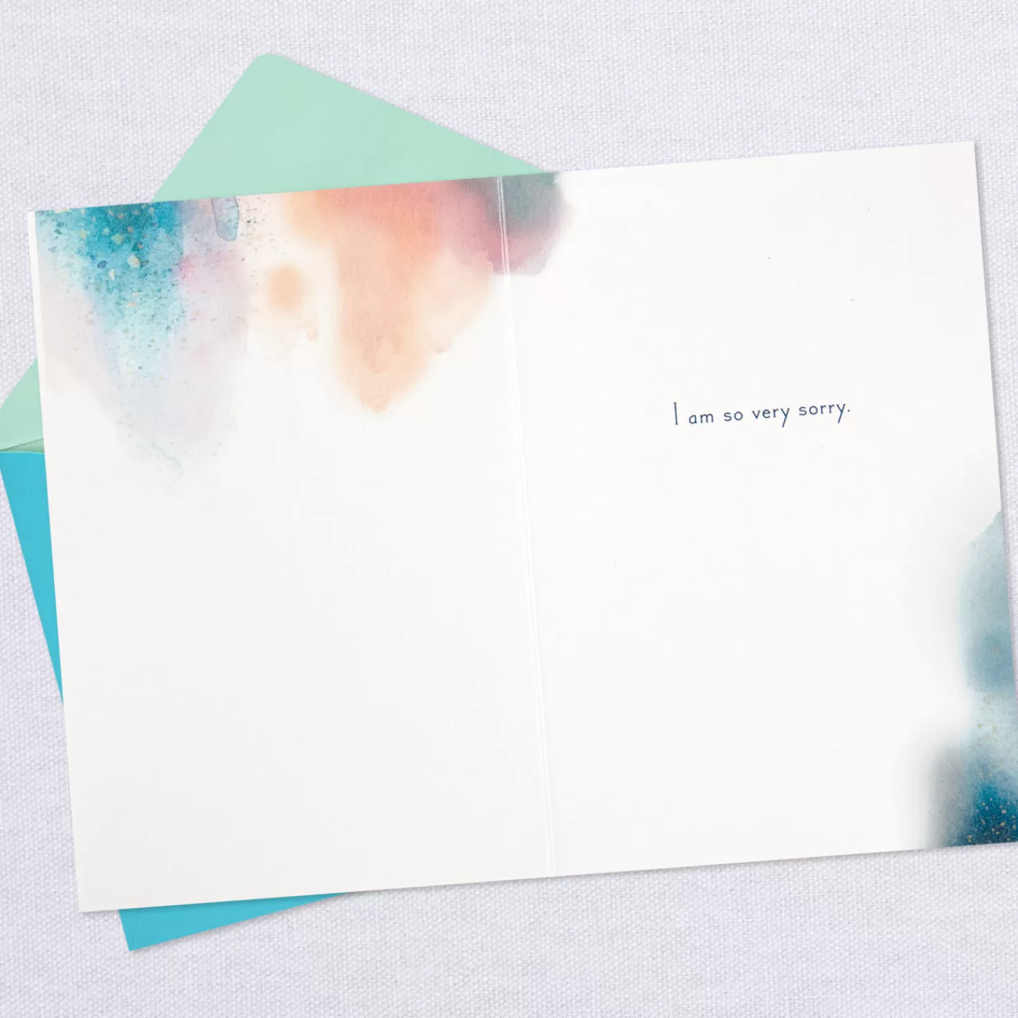 Best Watercolor Landscape Sympathy Card For Loss Of Father Sympathy
