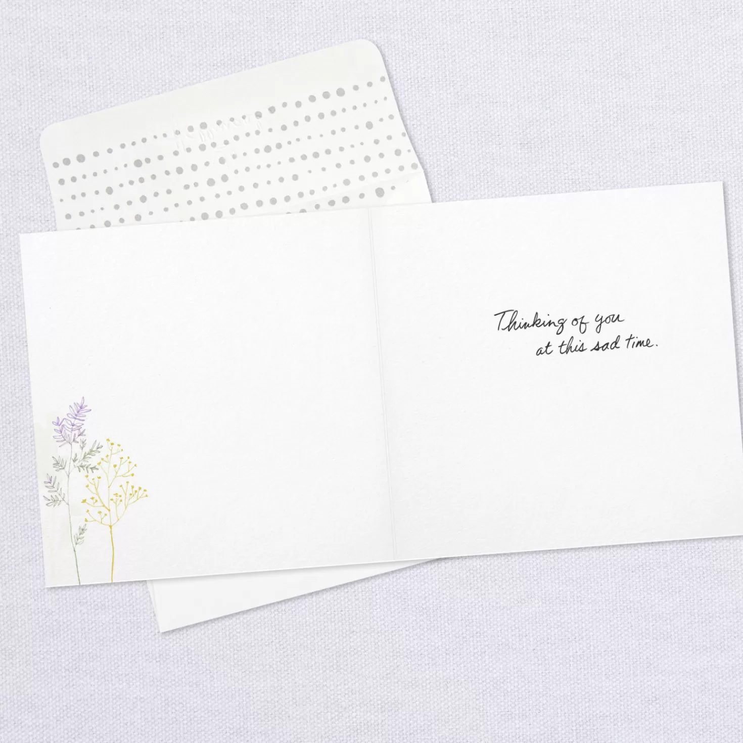 Shop Watercolor Thistles And Ferns Sympathy Card Sympathy