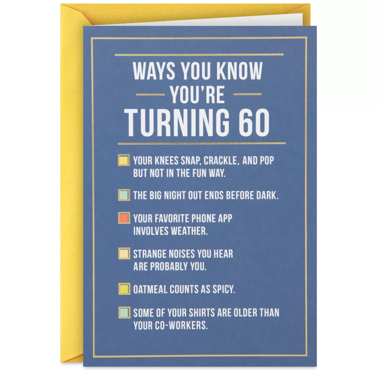 Birthday>Hallmark Ways To Know You'Re Turning 60 Birthday Card