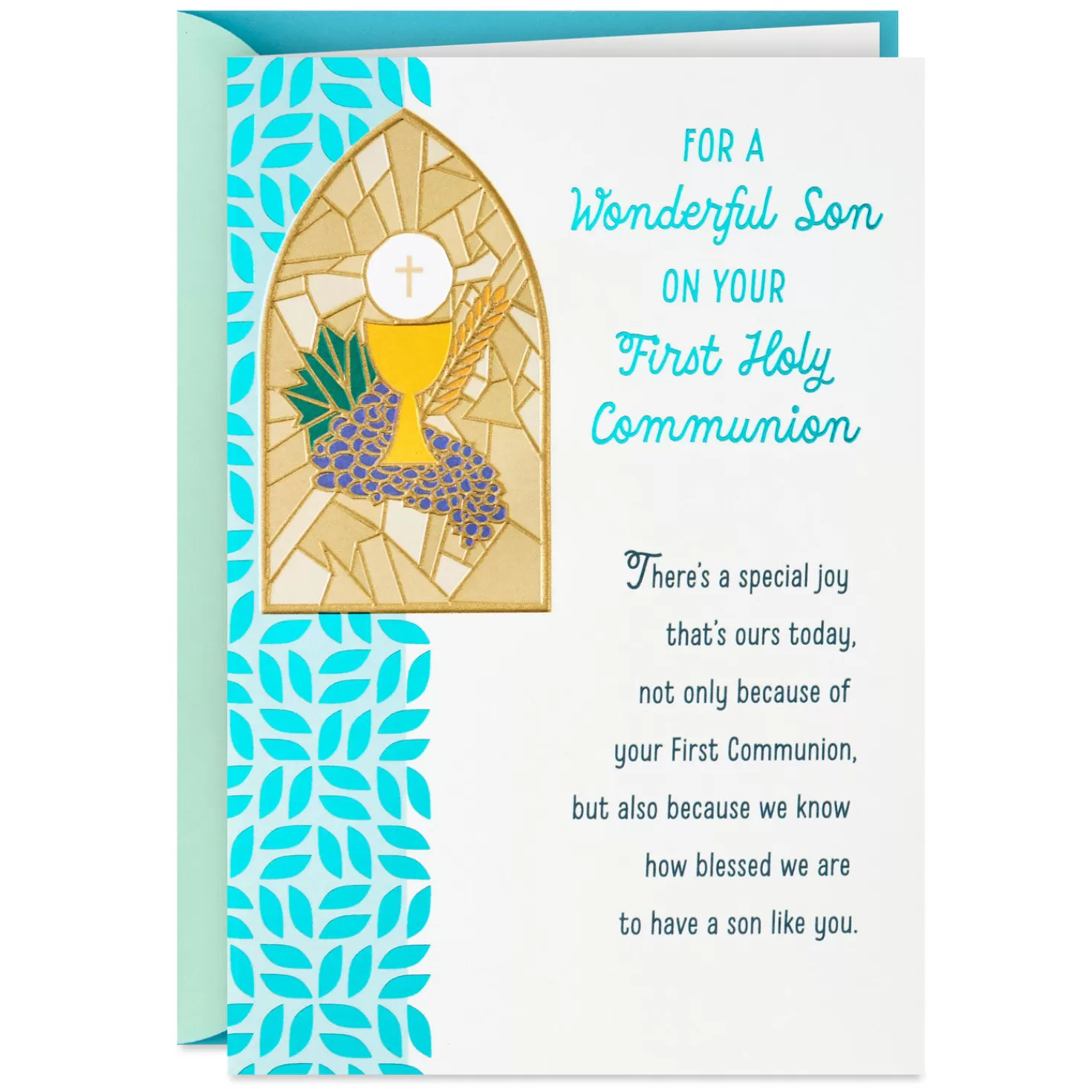 Outlet We Are Blessed Religious First Communion Card For Son First Communion