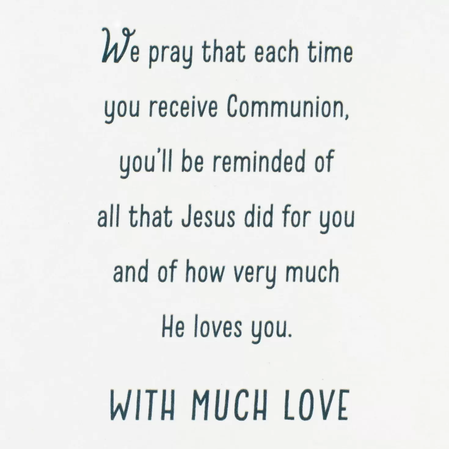 Outlet We Are Blessed Religious First Communion Card For Son First Communion