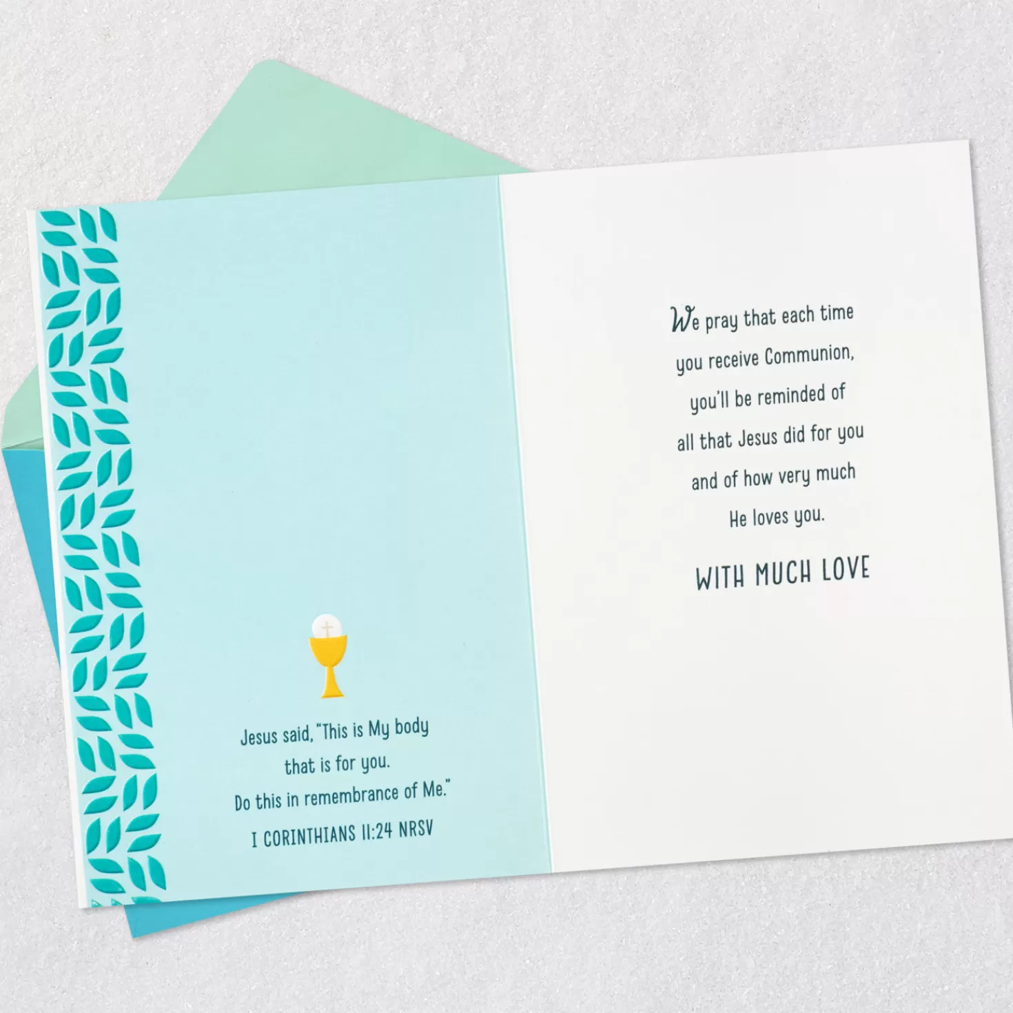 Outlet We Are Blessed Religious First Communion Card For Son First Communion