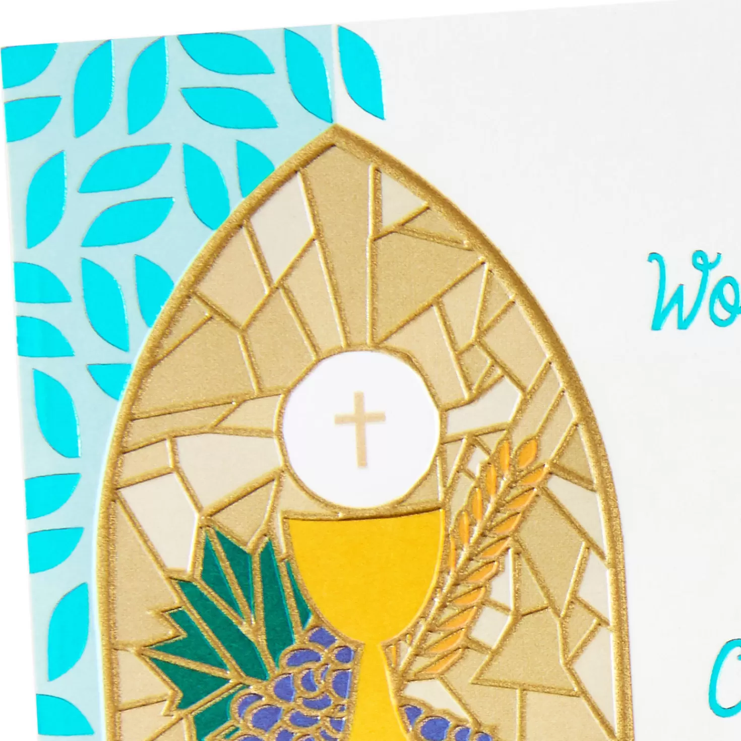 Outlet We Are Blessed Religious First Communion Card For Son First Communion