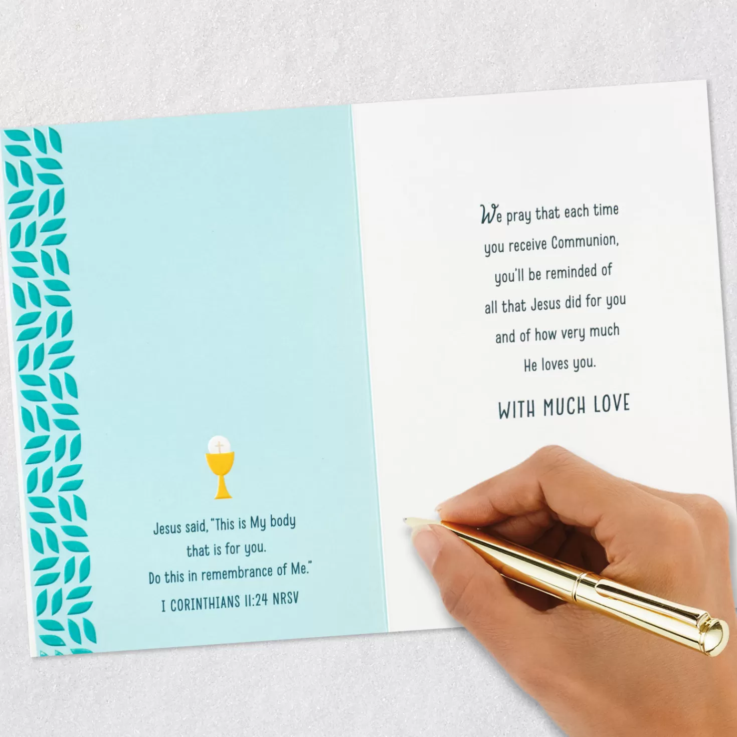 Outlet We Are Blessed Religious First Communion Card For Son First Communion