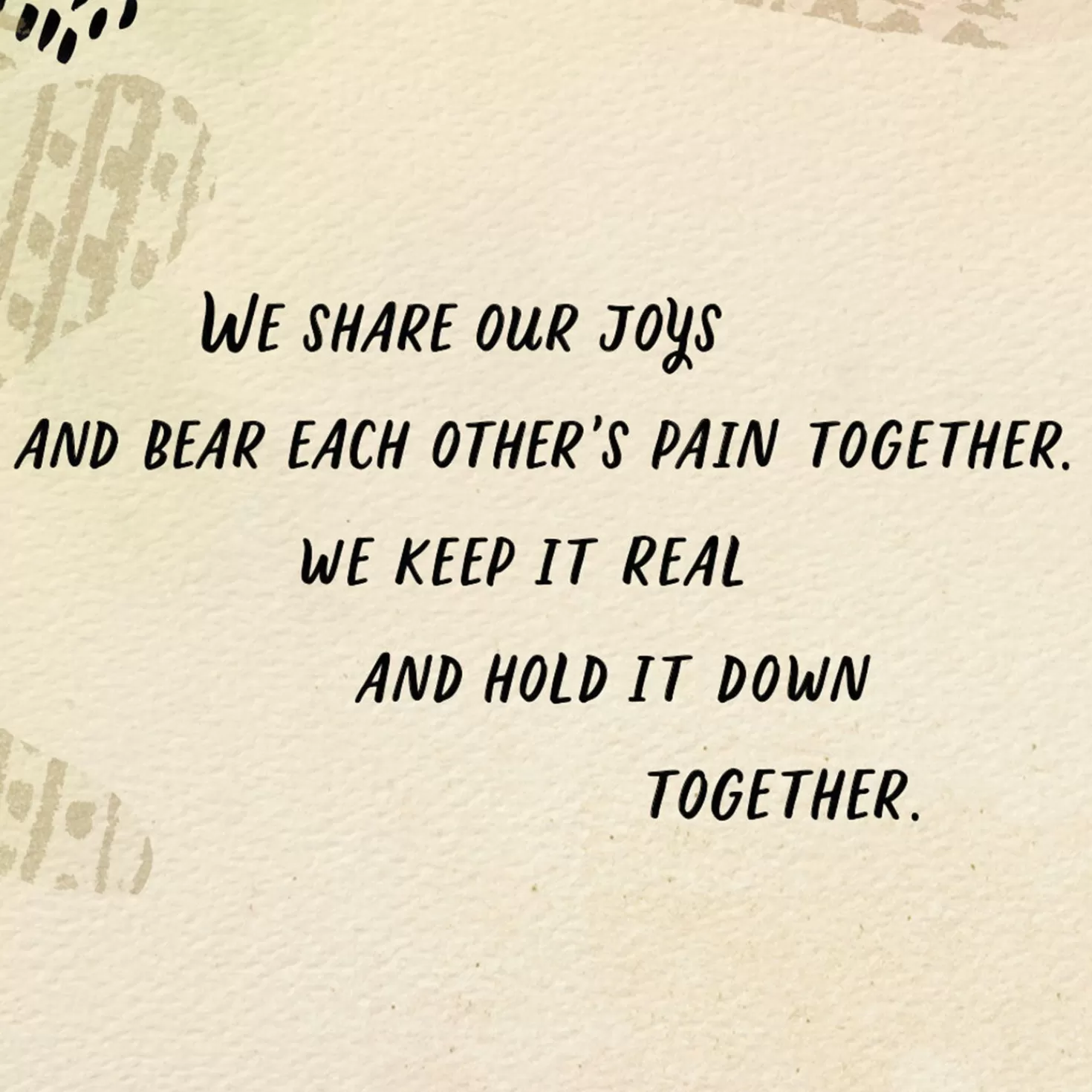 Hot We Stand Strong Together Encouragement Card Encouragement