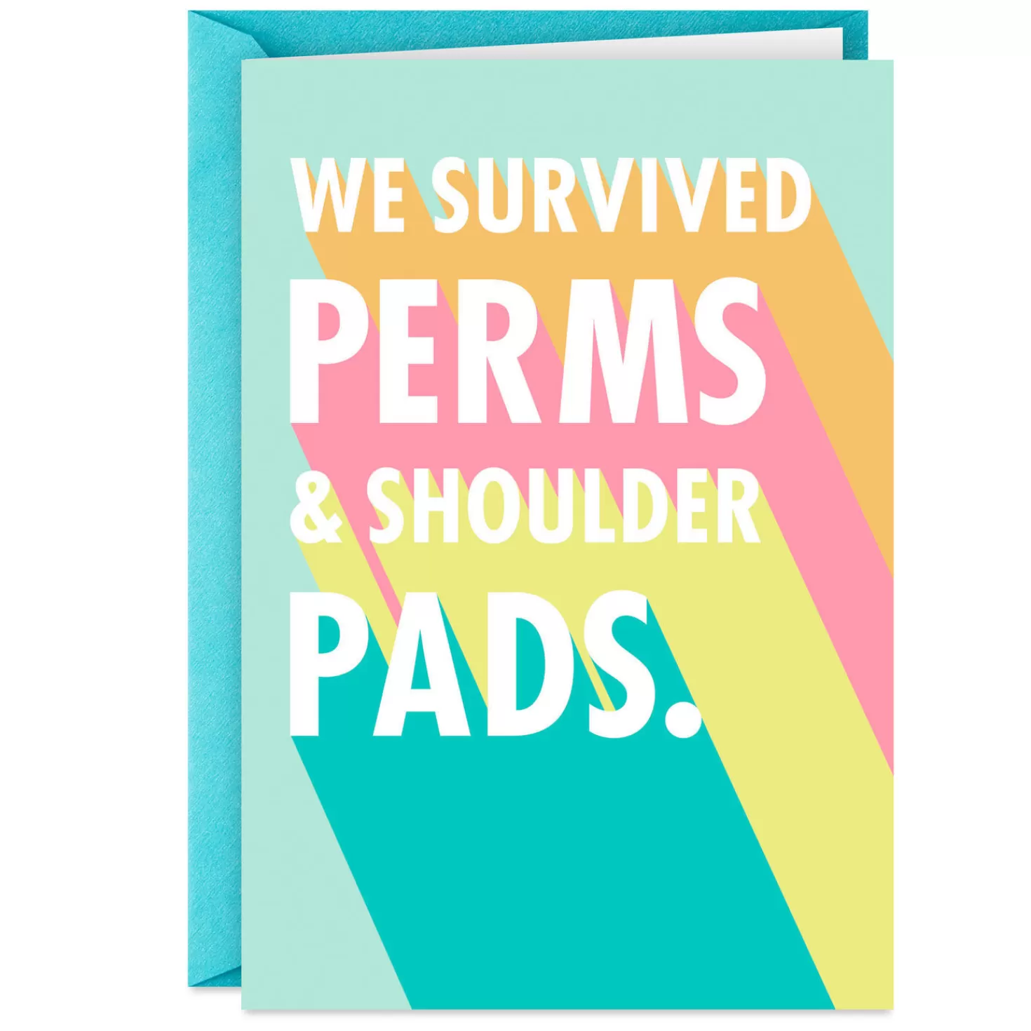 Birthday>Hallmark We Survived Perms And Shoulder Pads Funny Birthday Card For Her