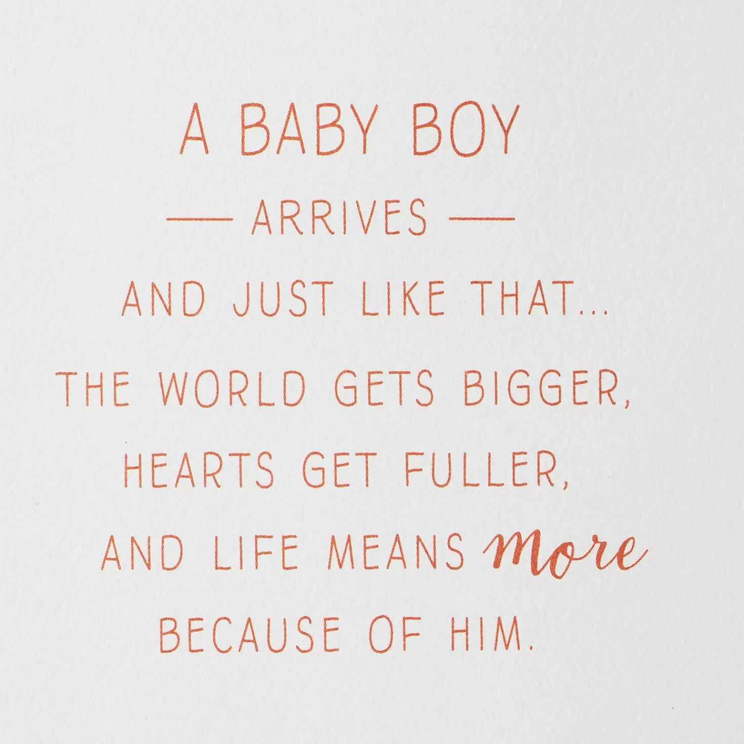 Baby>Hallmark Welcome To The World New Baby Boy Card