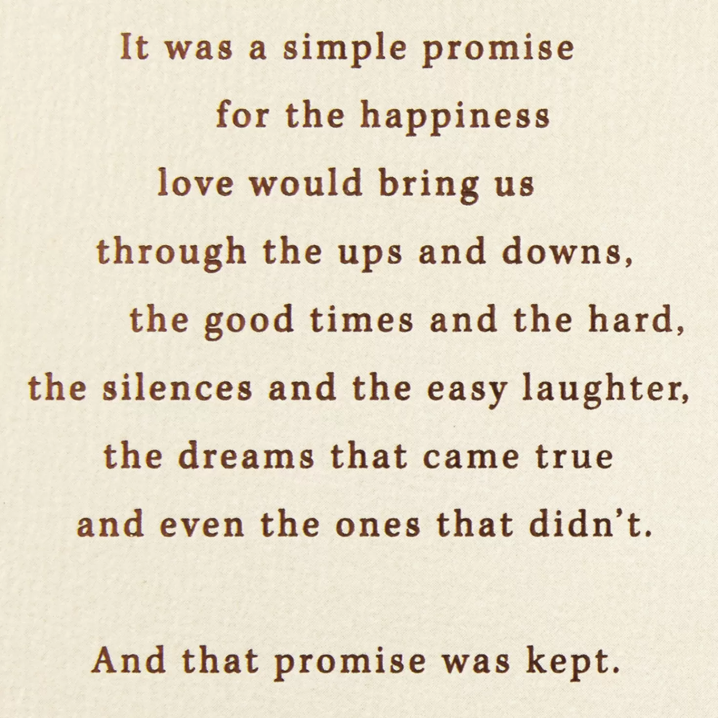 Anniversary>Hallmark We'Ll Always Keep Love's Promise Anniversary Card