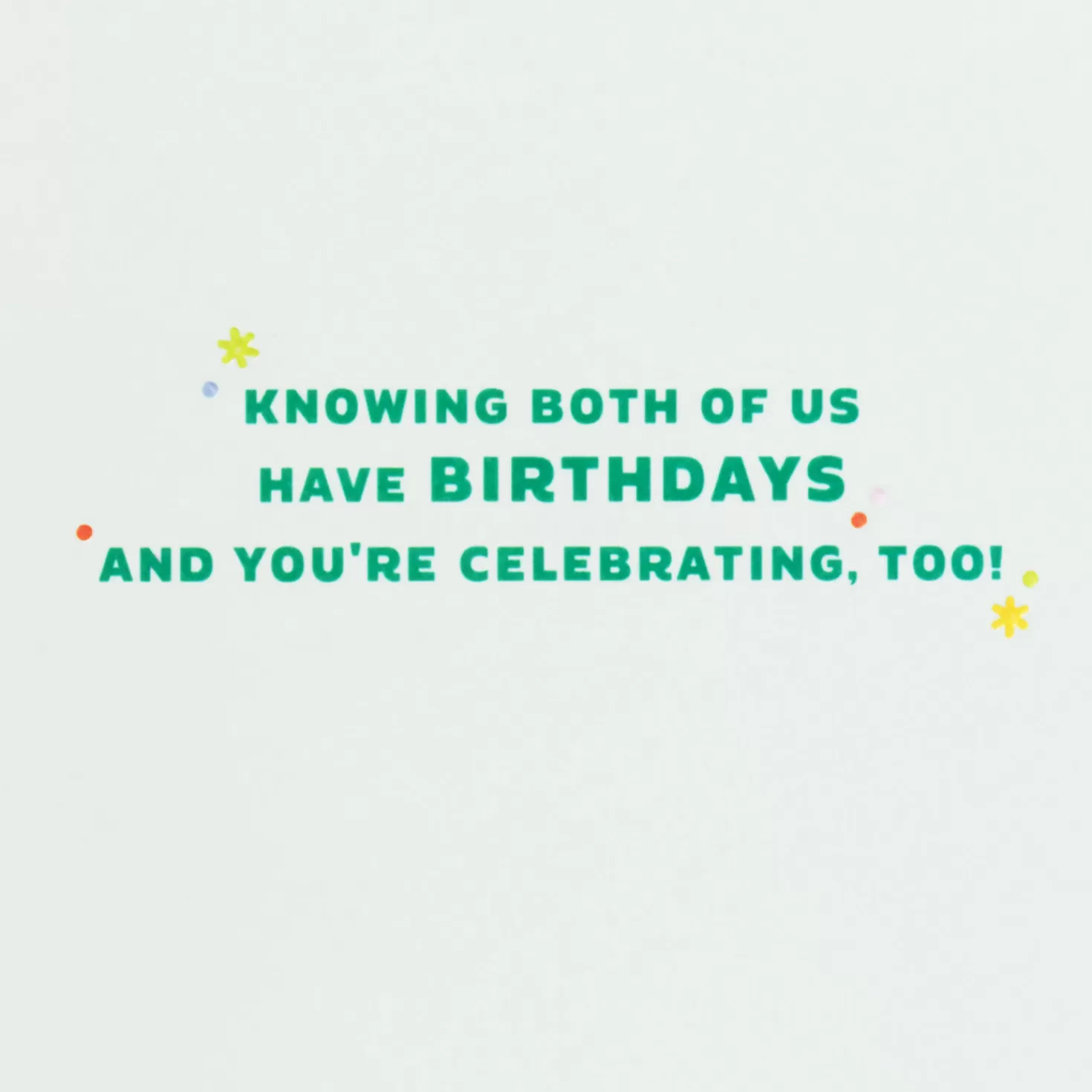 Birthday>Hallmark We'Re Both Celebrating Today Shared Birthday Card