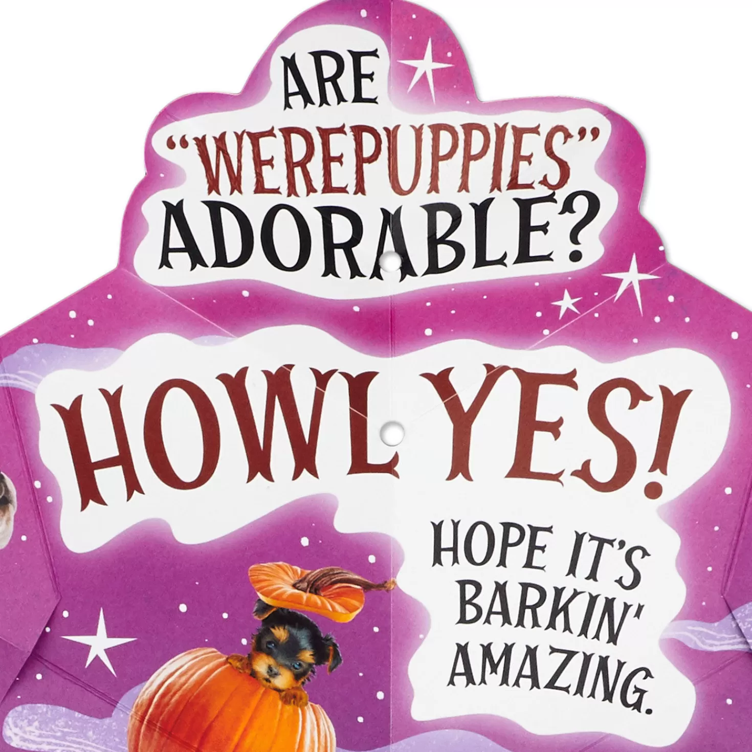 Halloween (10/31)>Hallmark Werepuppies Funny Musical Pop-Up Halloween Card