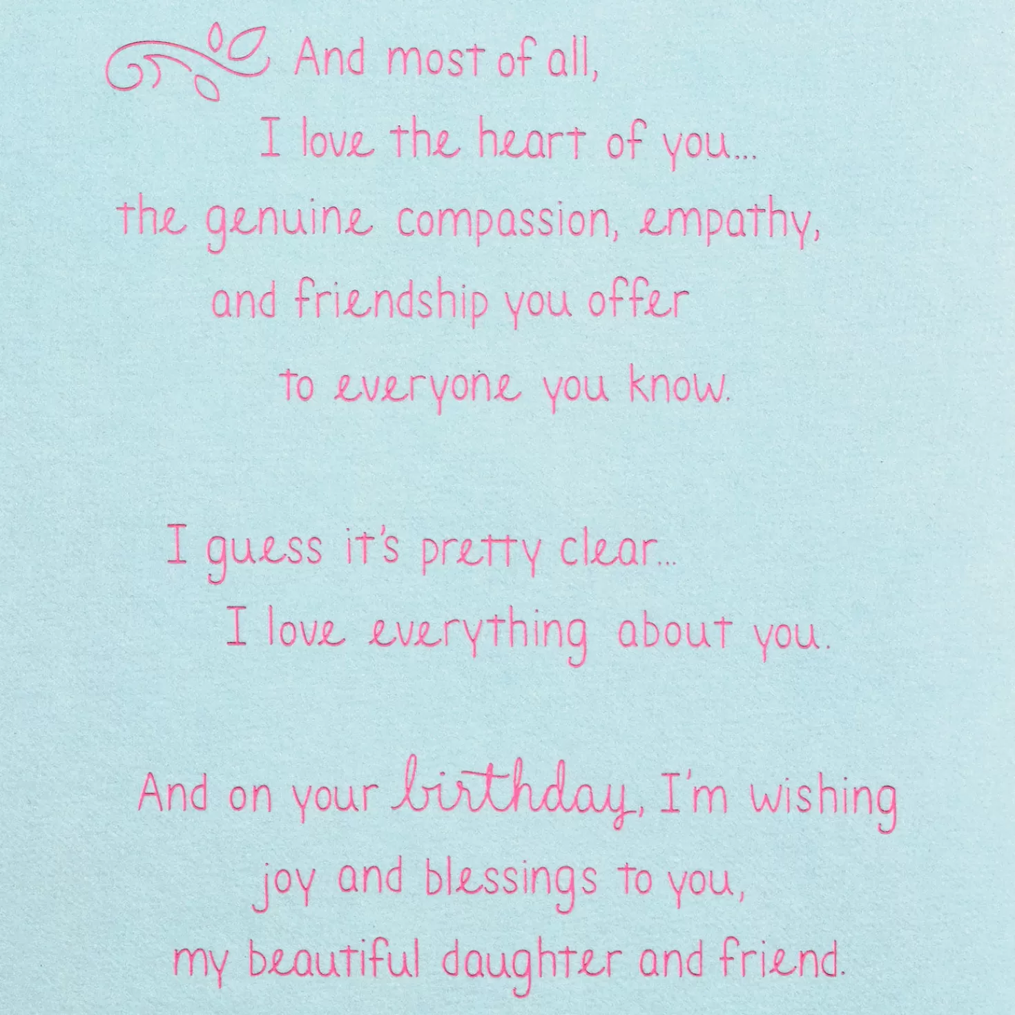 Birthday>Hallmark What I Love About You Birthday Card For Daughter