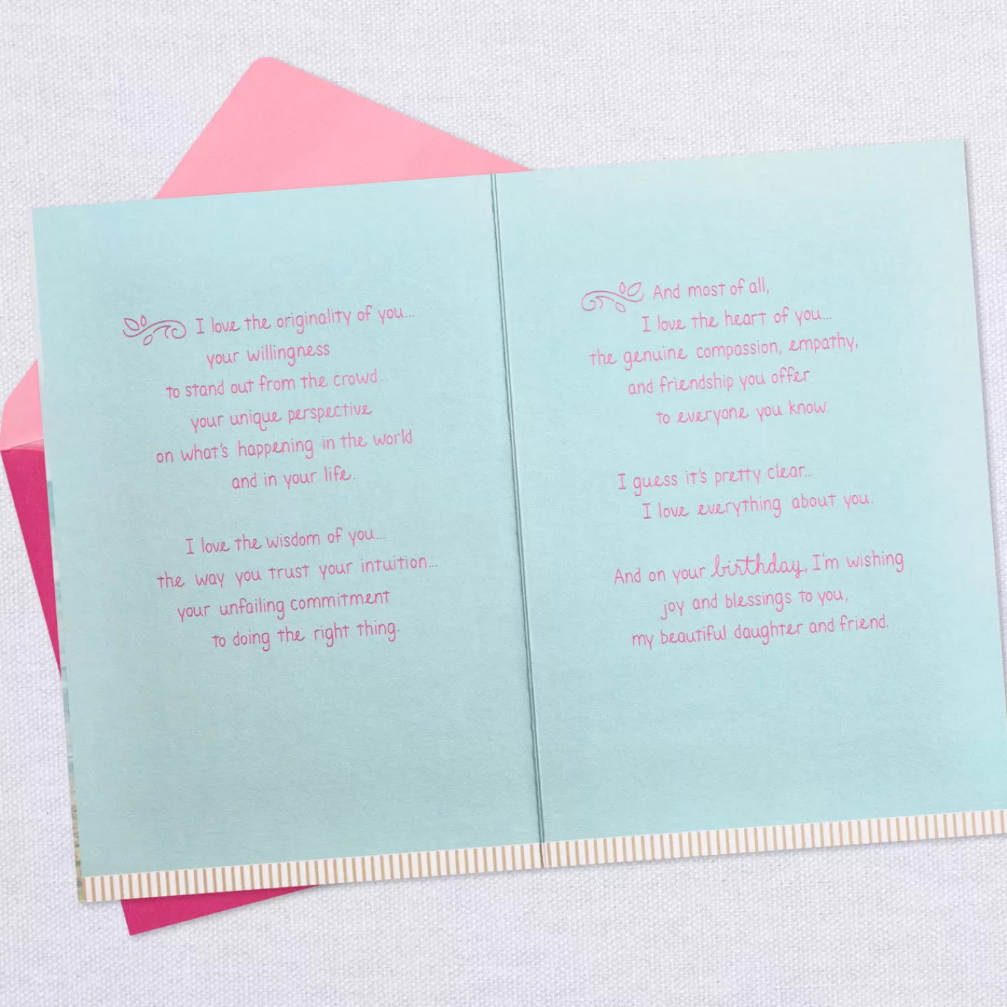Birthday>Hallmark What I Love About You Birthday Card For Daughter
