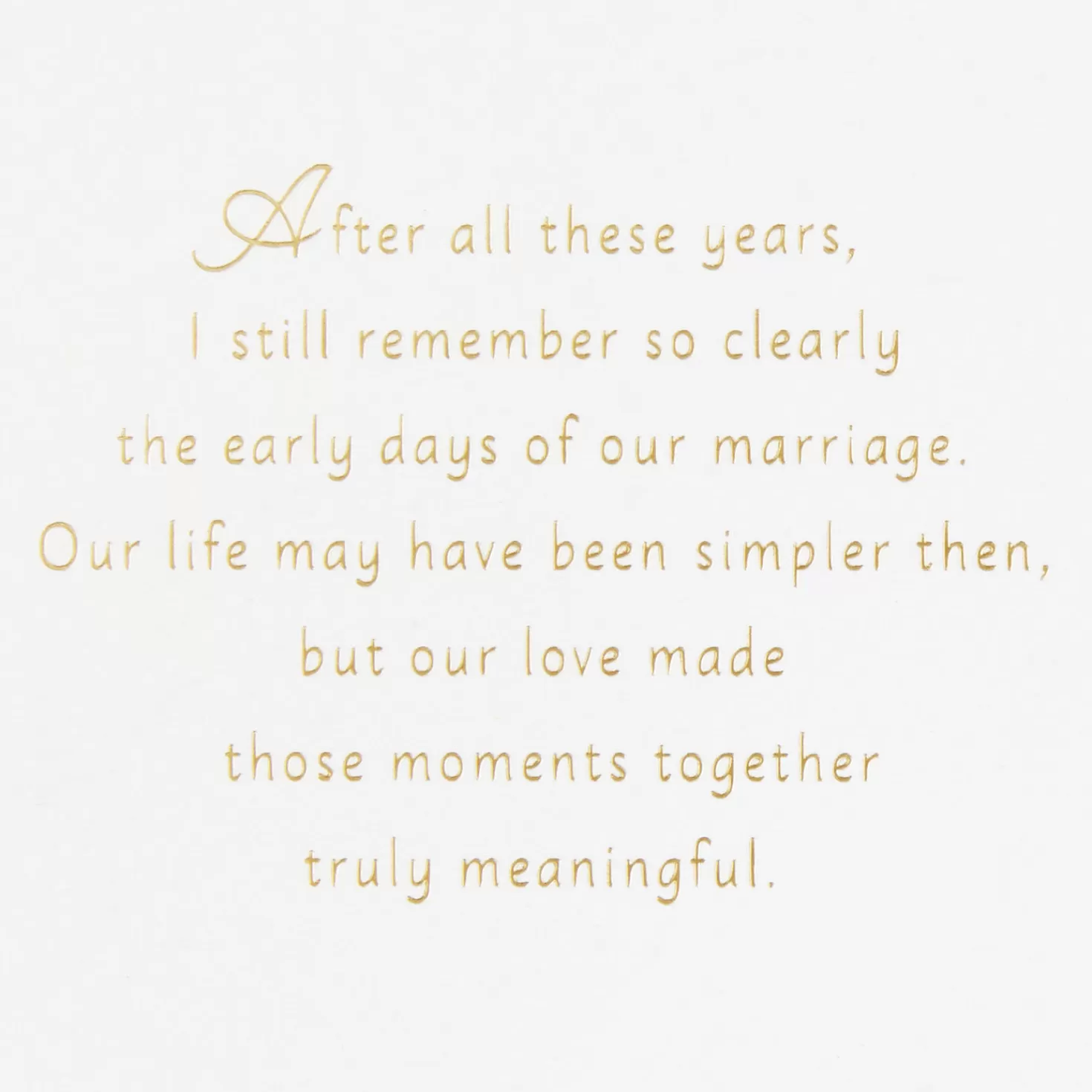 Anniversary>Hallmark What Matters Most Is You Beside Me 50Th Anniversary Card