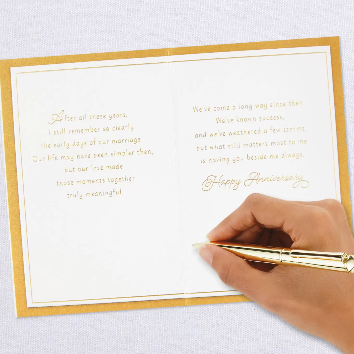 Anniversary>Hallmark What Matters Most Is You Beside Me 50Th Anniversary Card