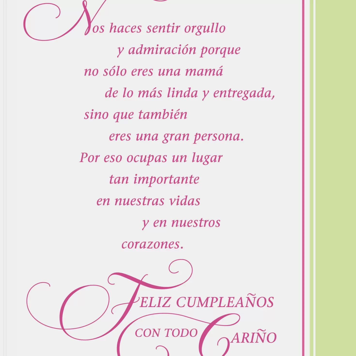 Birthday>Hallmark What You Mean To Us Spanish-Language Birthday Card For Mom