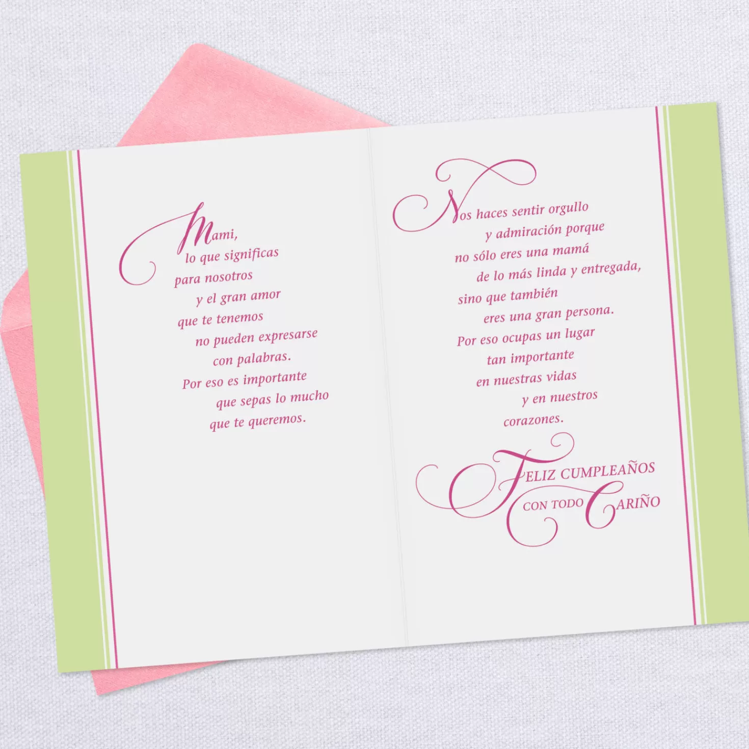 Birthday>Hallmark What You Mean To Us Spanish-Language Birthday Card For Mom