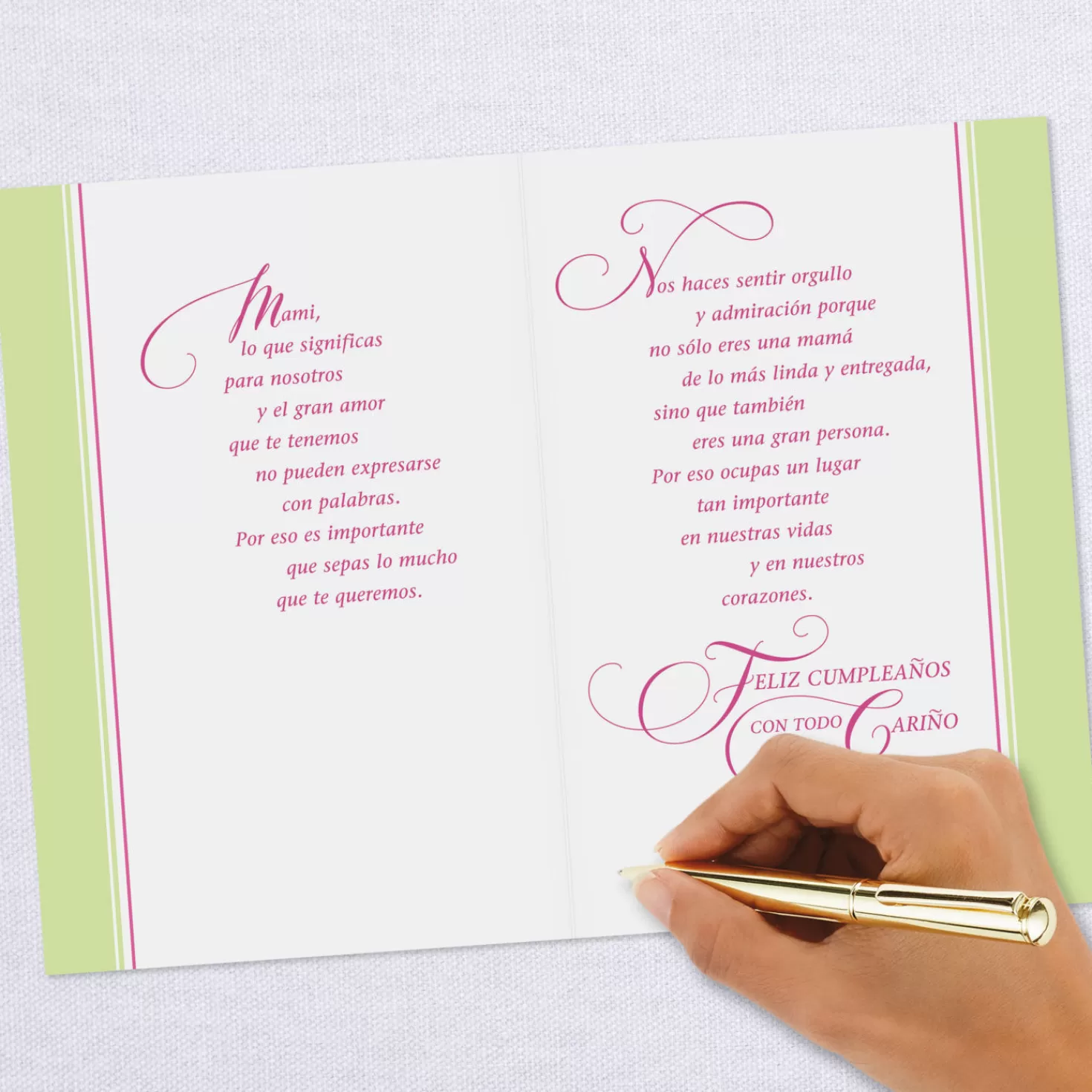 Birthday>Hallmark What You Mean To Us Spanish-Language Birthday Card For Mom