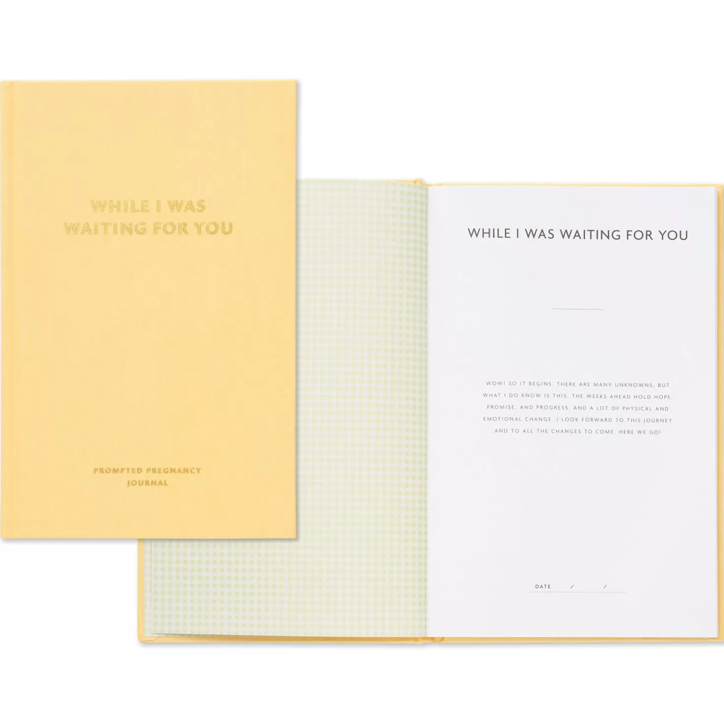 Baby>Hallmark While I Was Waiting Prompted Pregnancy Journal
