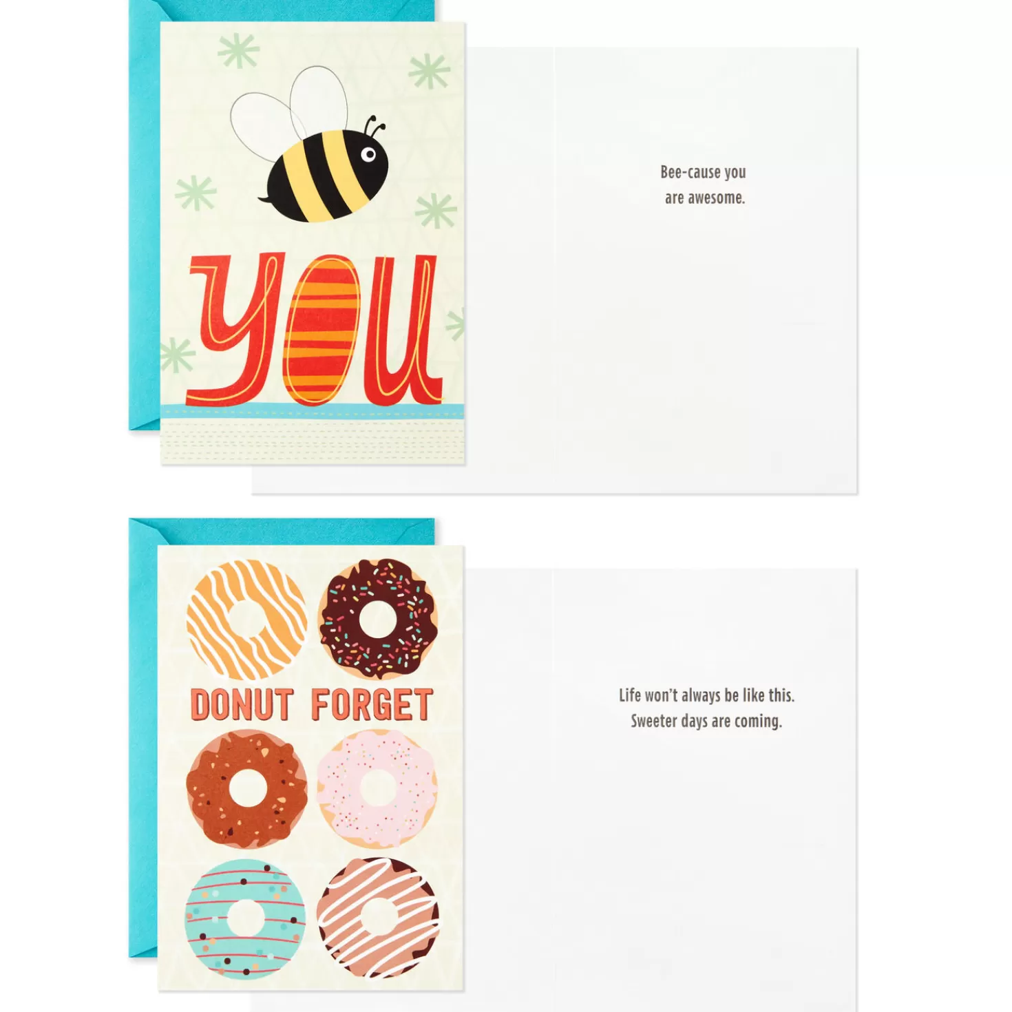 Fashion Whimsical Assorted Kids' Encouragement Cards With Stickers, Pack Of 12 Encouragement