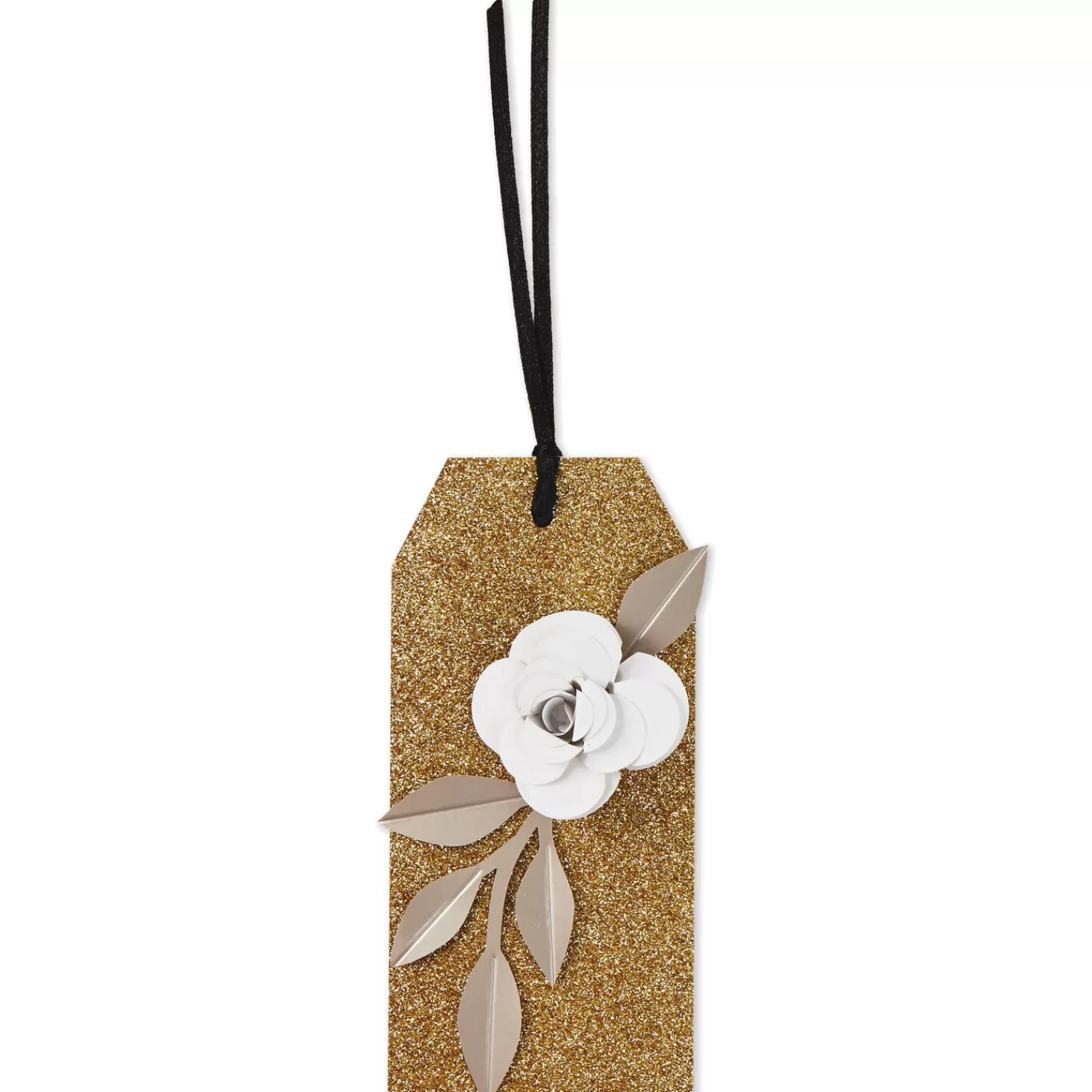 Cheap White Rose Gift Tag With Ribbon Wedding