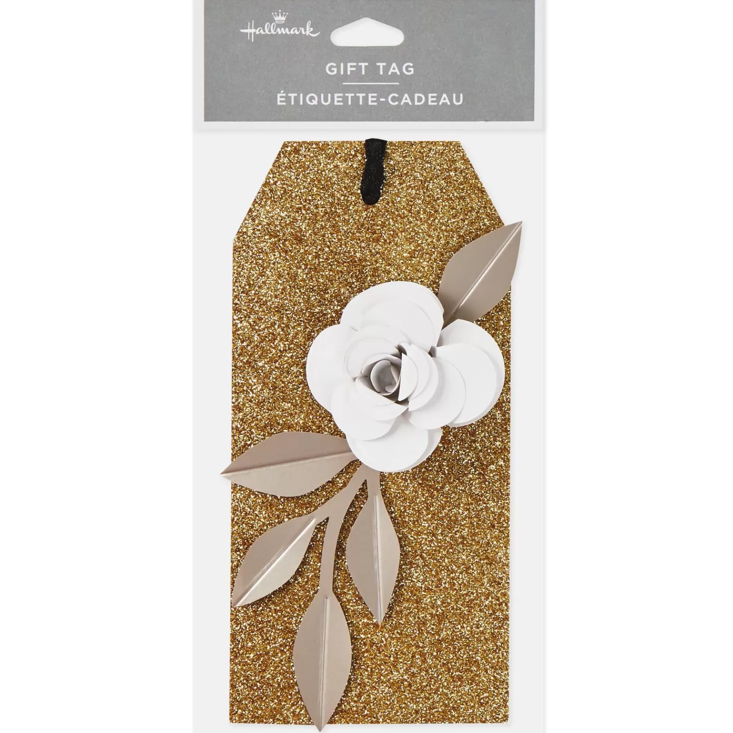 Cheap White Rose Gift Tag With Ribbon Wedding