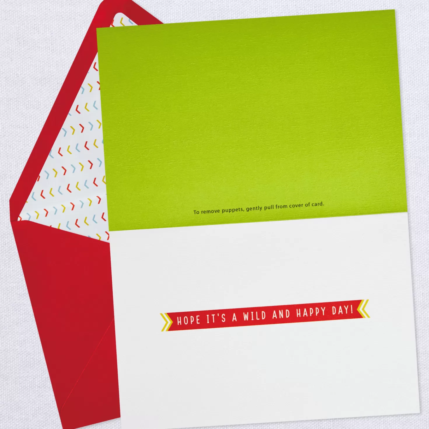 Birthday>Hallmark Wild And Happy Birthday Card With Finger Puppets For Kids