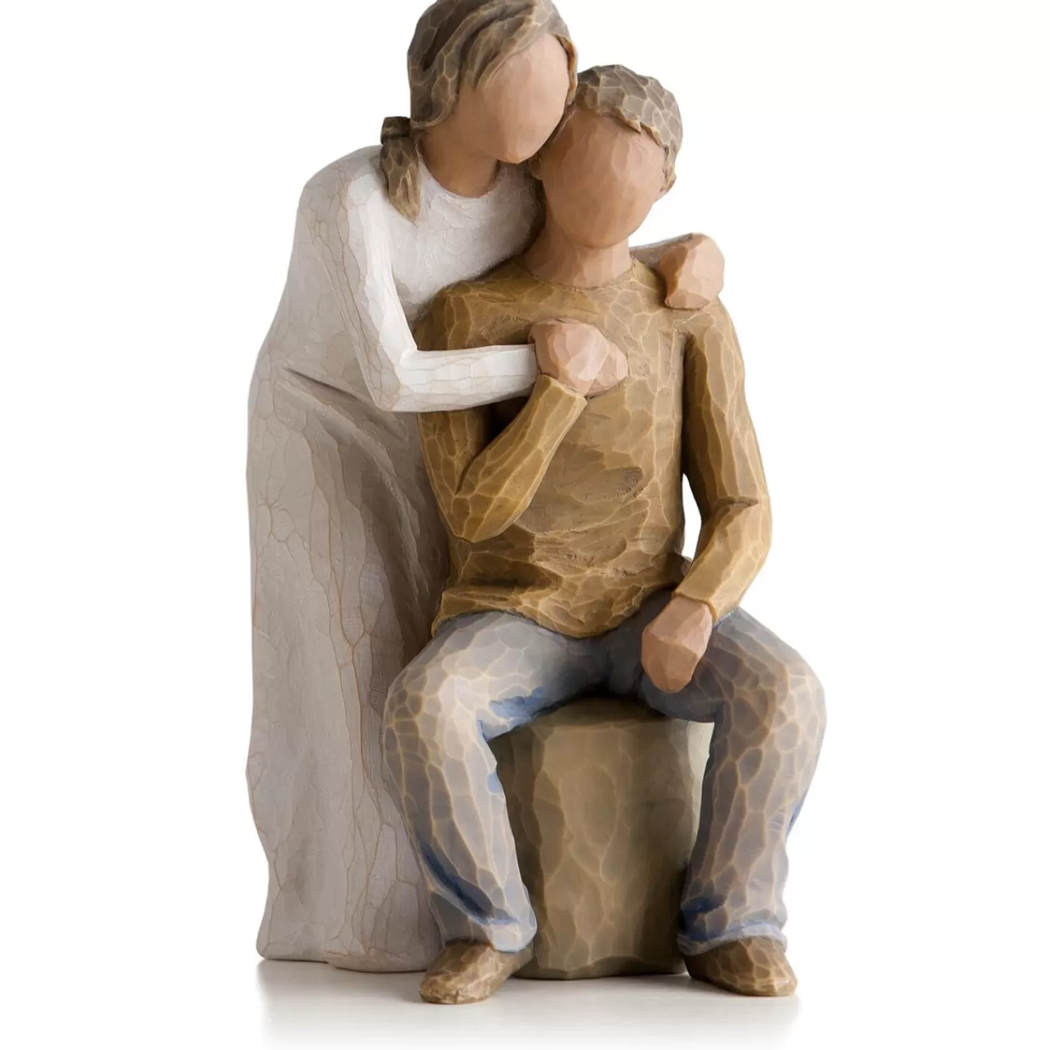 Cheap Willow Tree® You And Me Couple Love Figurine (Darker Hair And Skin Tone) Encouragement