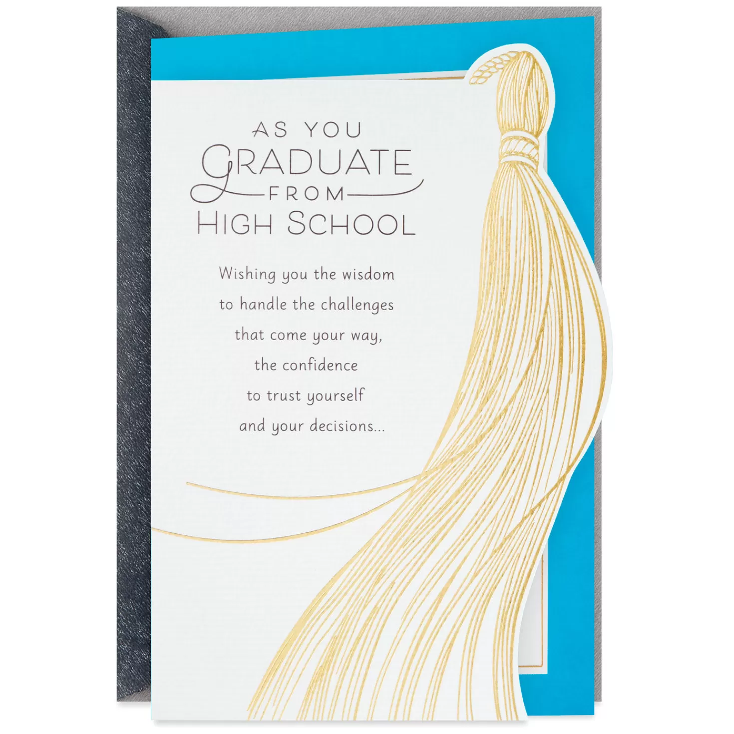 Hot Wisdom, Confidence And Opportunity High School Graduation Card Graduation