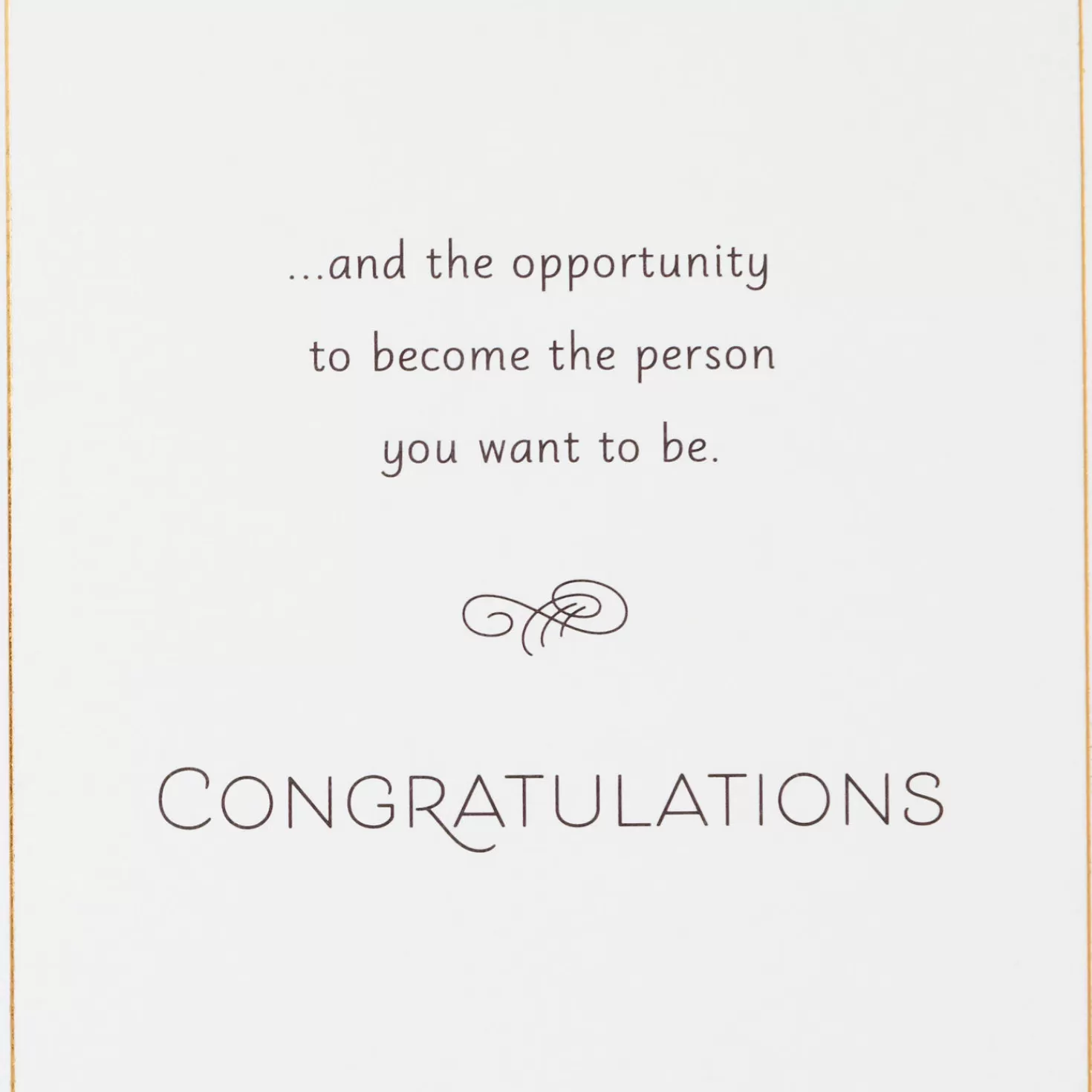 Hot Wisdom, Confidence And Opportunity High School Graduation Card Graduation