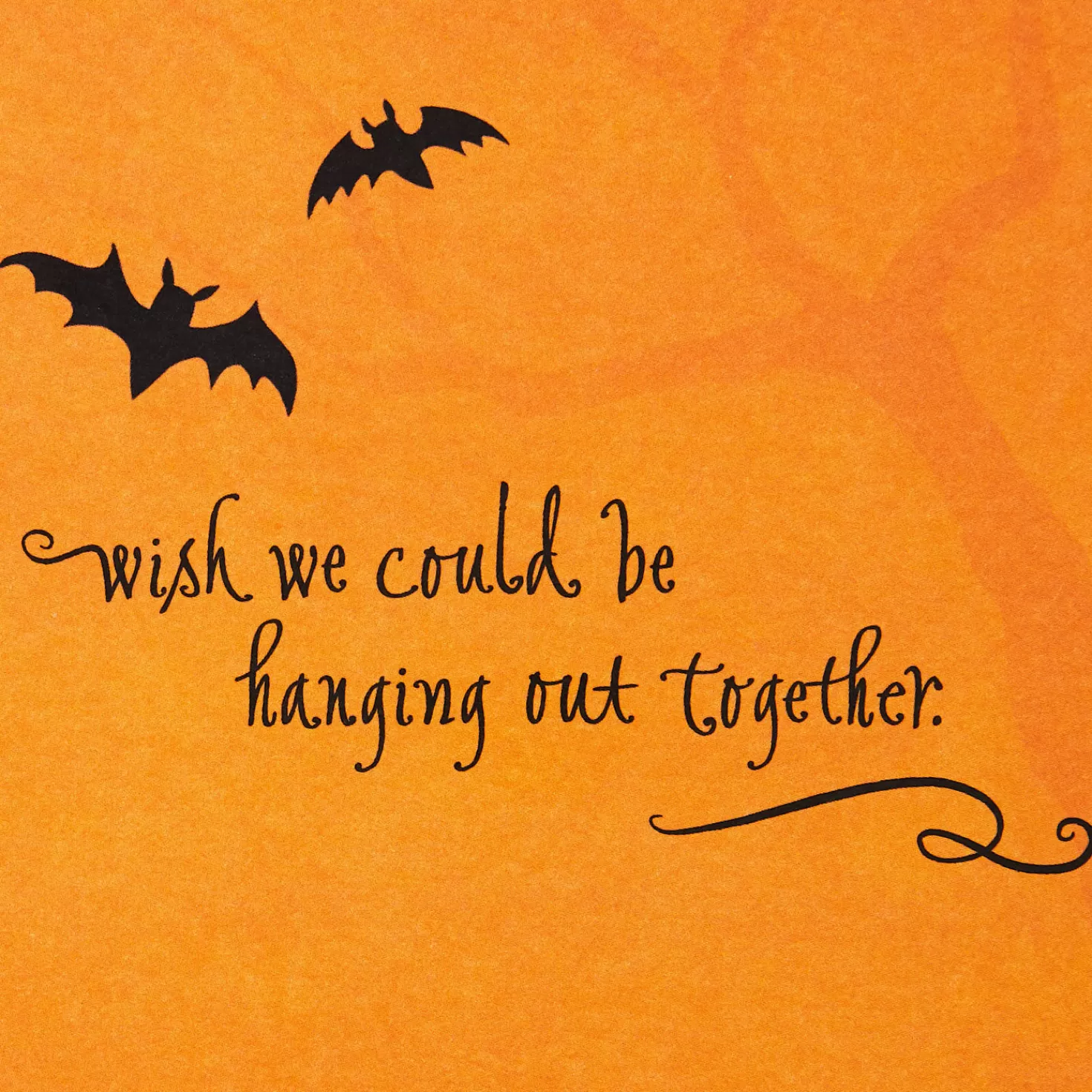 Halloween (10/31)>Hallmark Wish We Could Be Hanging Out Together Bat Halloween Card