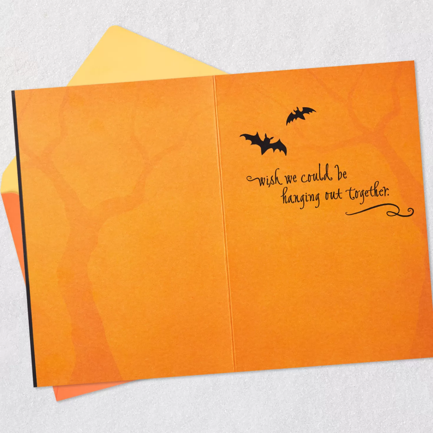 Halloween (10/31)>Hallmark Wish We Could Be Hanging Out Together Bat Halloween Card