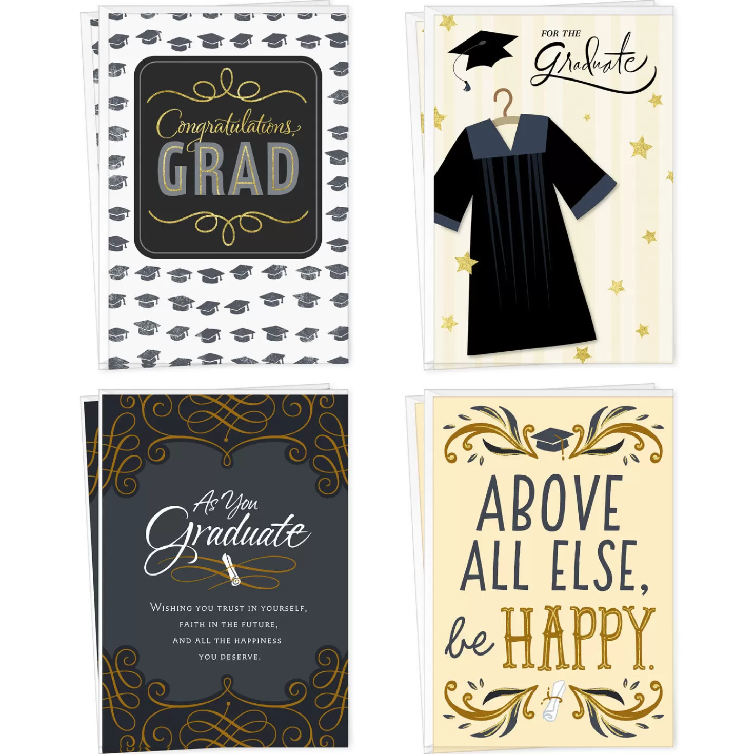 Hot Wishes For Success Assorted Graduation Cards, Pack Of 8 Graduation