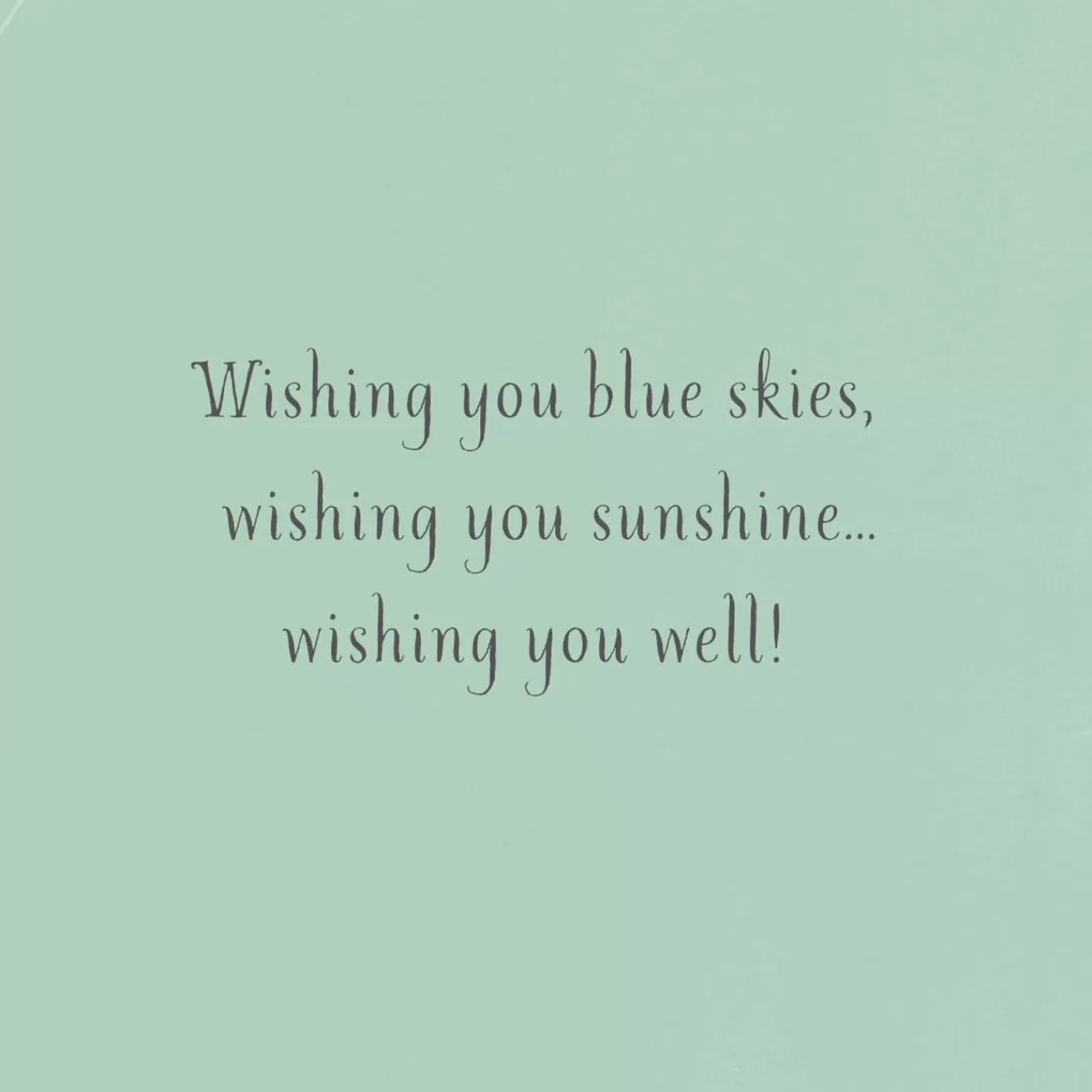 Cheap Wishing You Blue Skies Get Well Card Get Well