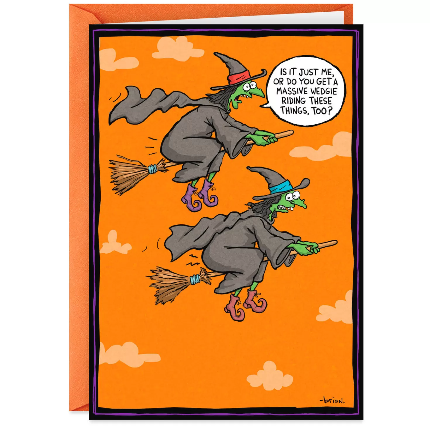 Halloween (10/31)>Hallmark Witches With Wedgies Funny Halloween Card