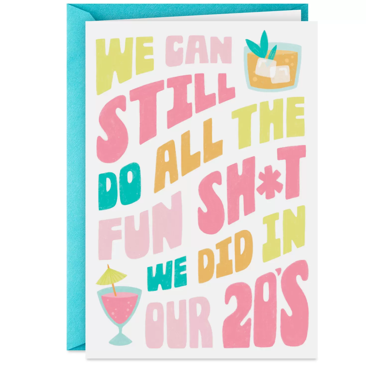 Shop With Age Comes Better Alcohol And Sleep Funny Card Encouragement