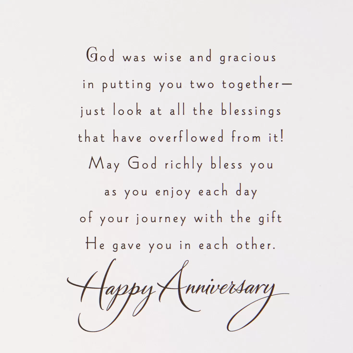 Anniversary>Hallmark With Joy For You Religious 50Th Anniversary Card