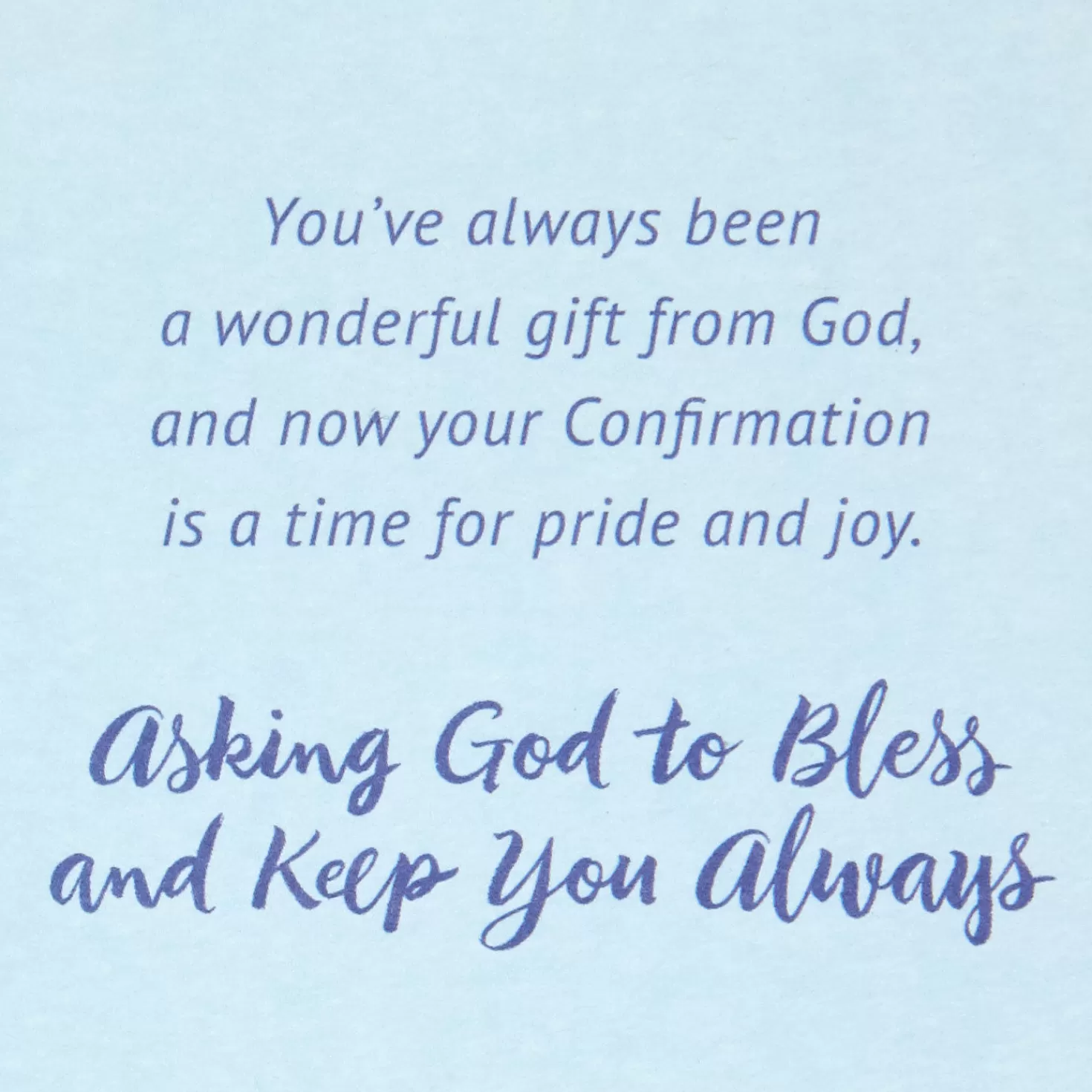 Best Sale Wonderful Gift From God Confirmation Card For Godson Confirmation